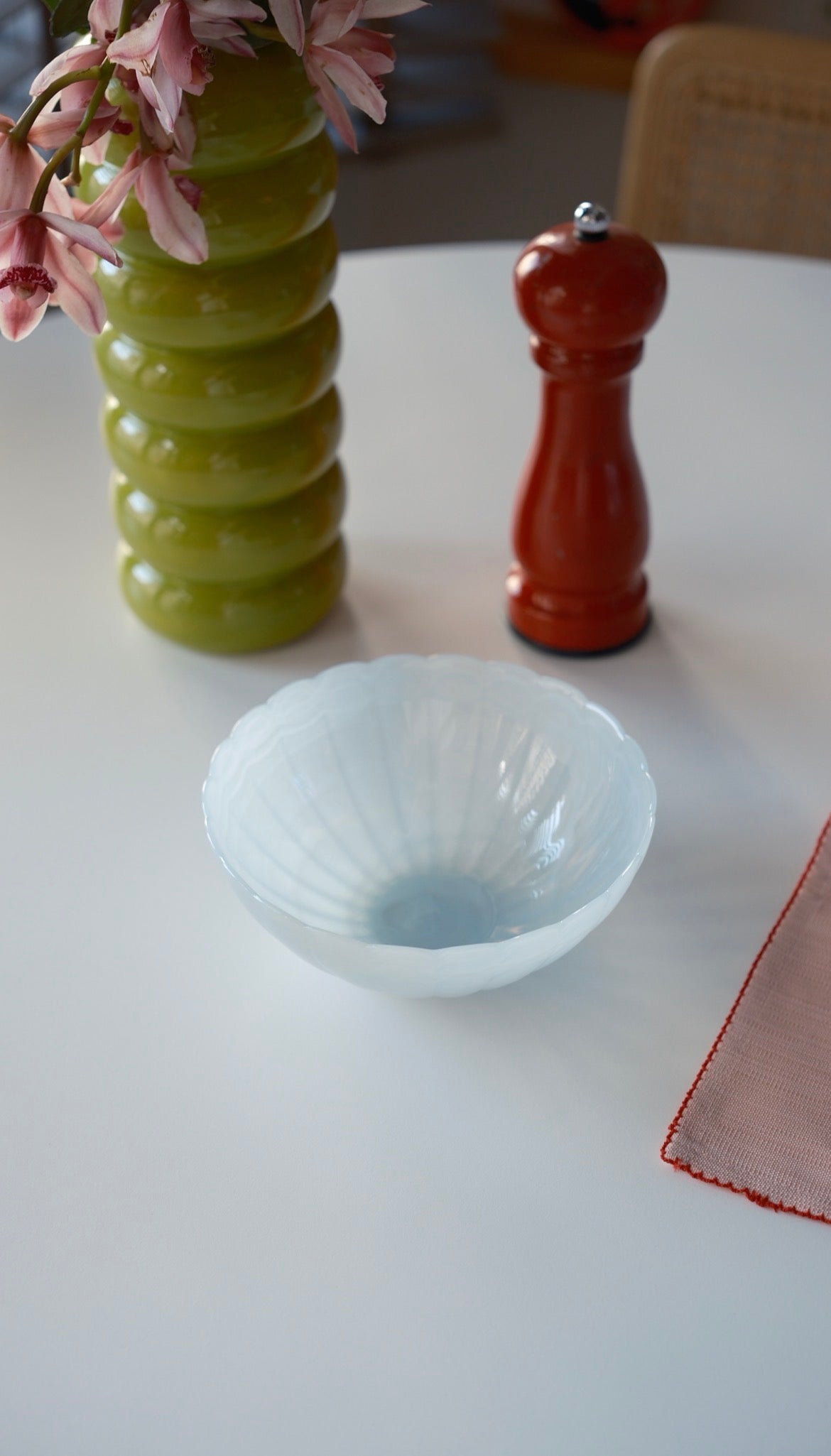 süt mavi papatya kase 2 adet