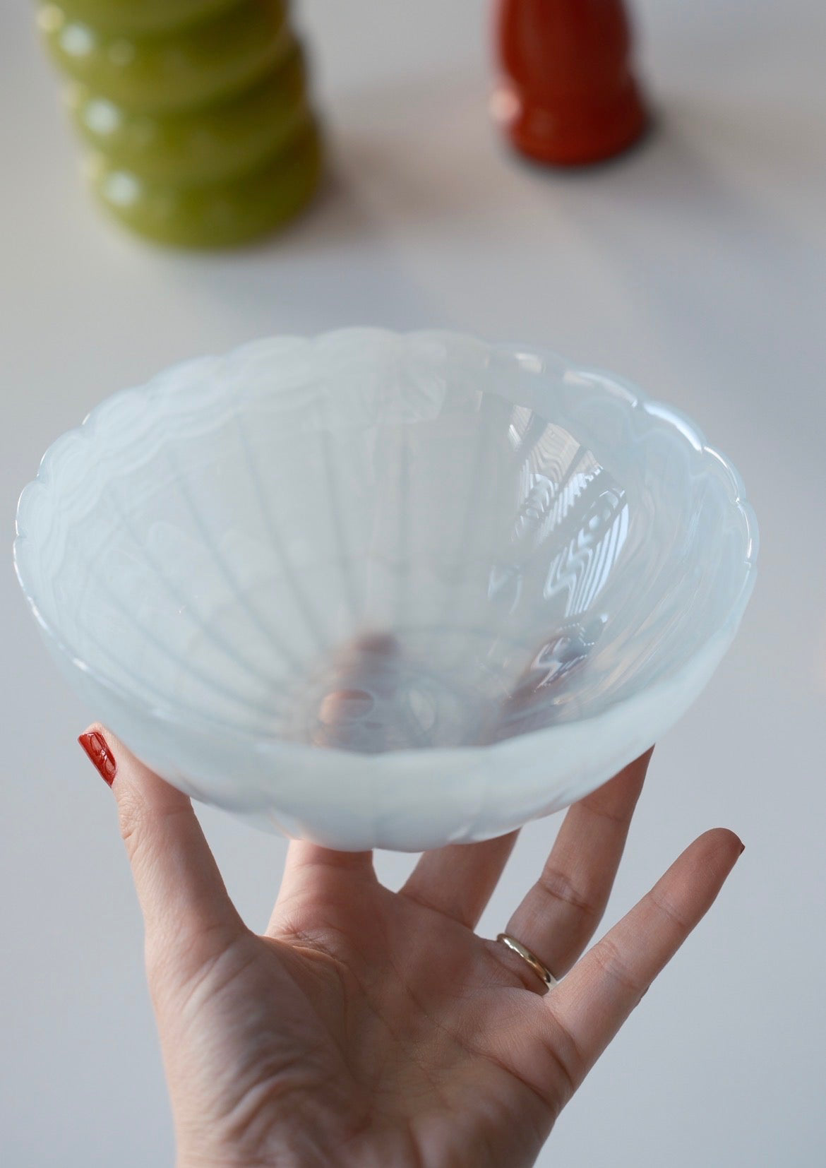 süt mavi papatya kase 2 adet