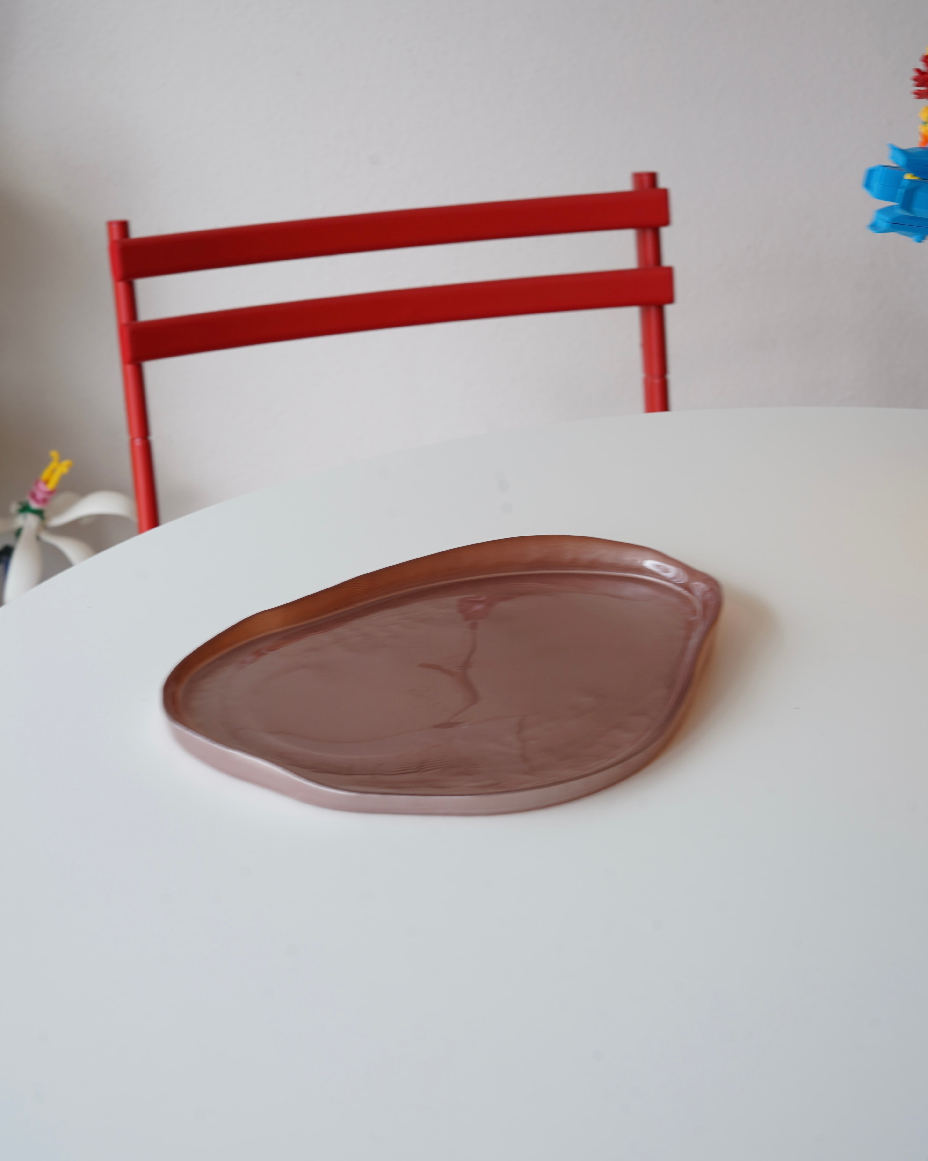 pembe asimetrik tabak 1 adet
