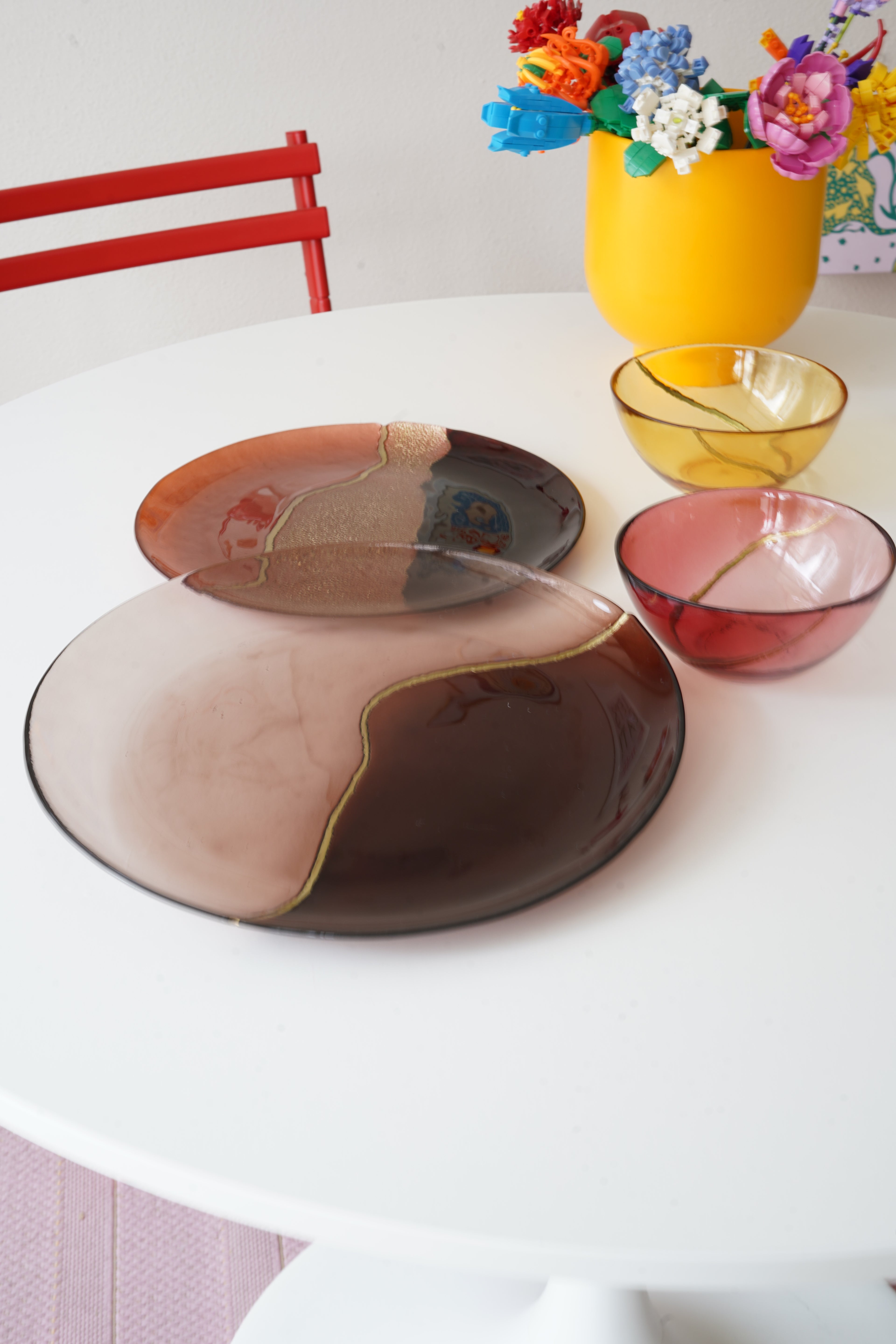 pembe gold detaylı sunum seti