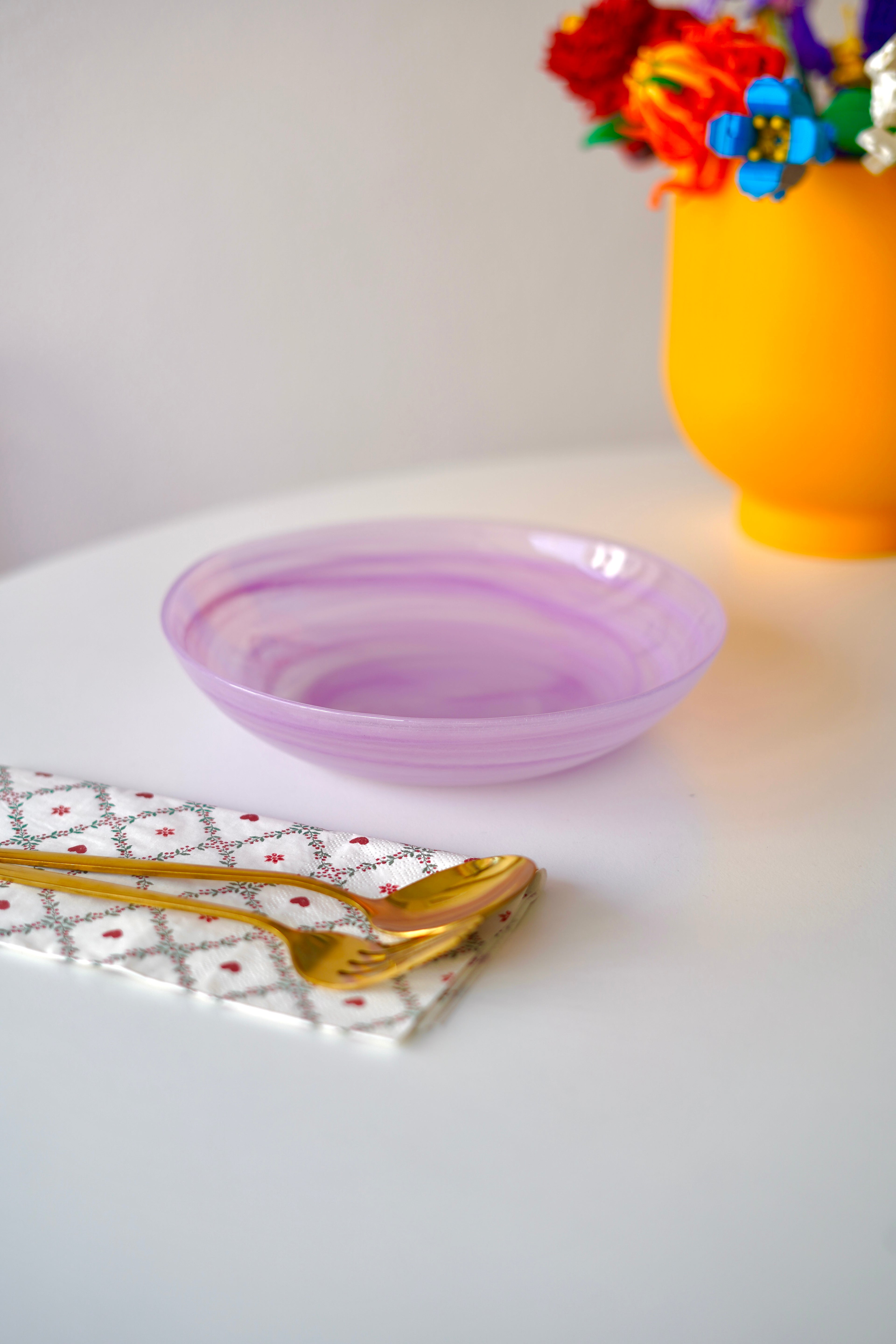 Renkli Yemek Tabağı 6 adet