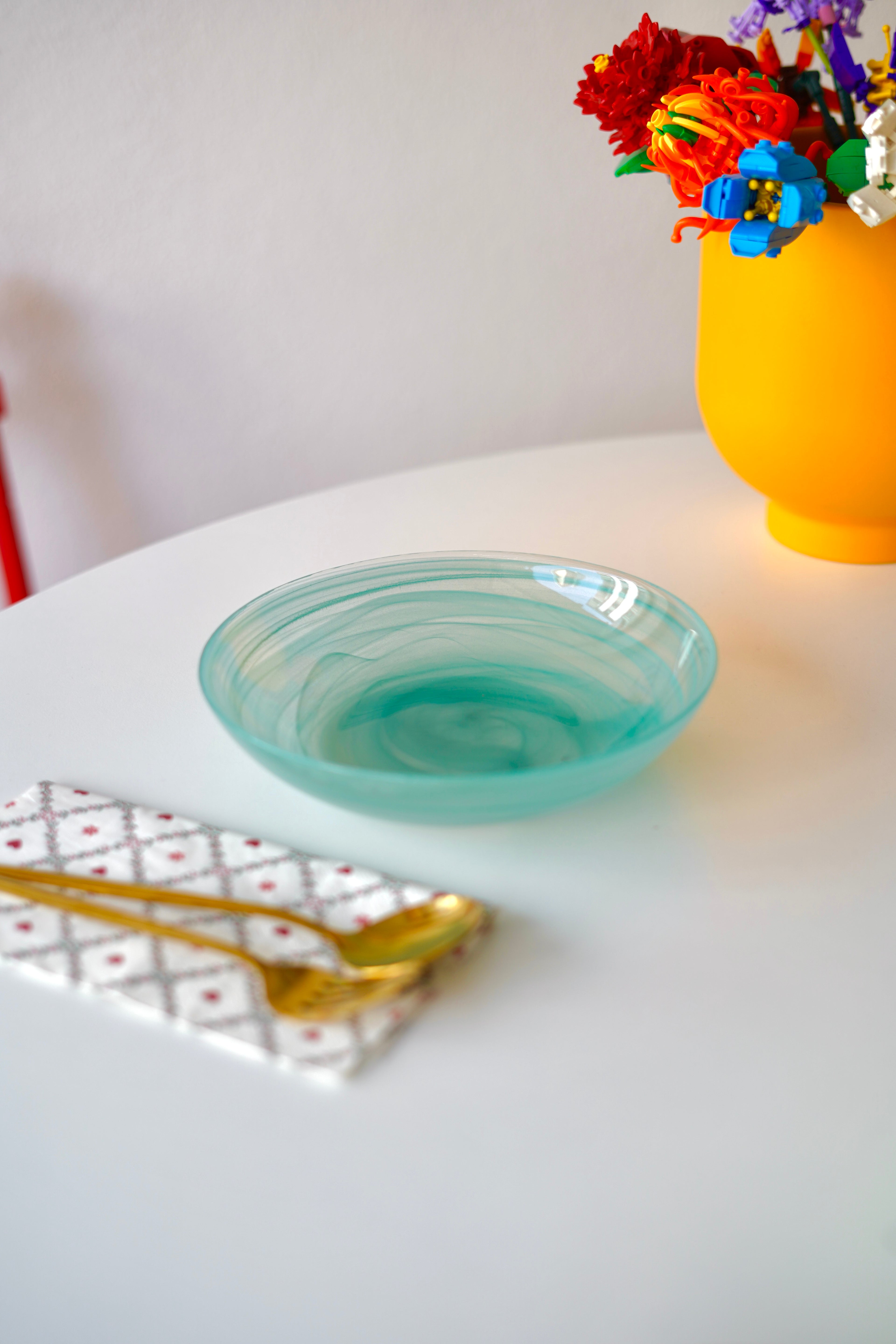 Renkli Yemek Tabağı 6 adet