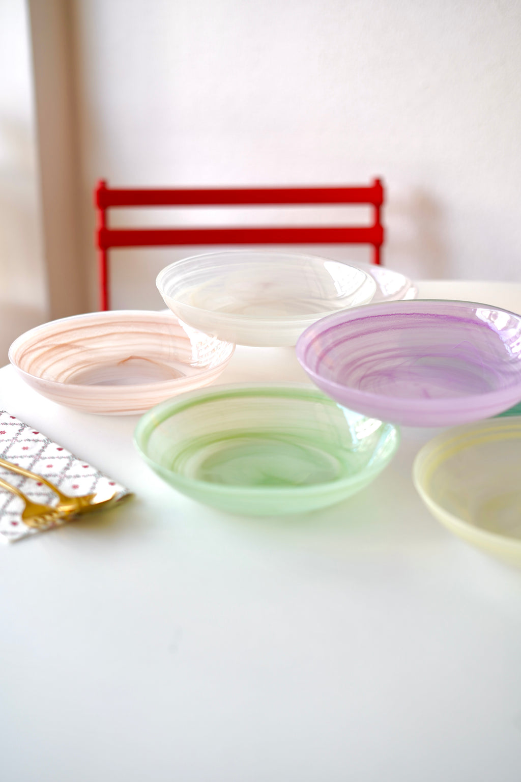 Renkli Yemek Tabağı 6 adet