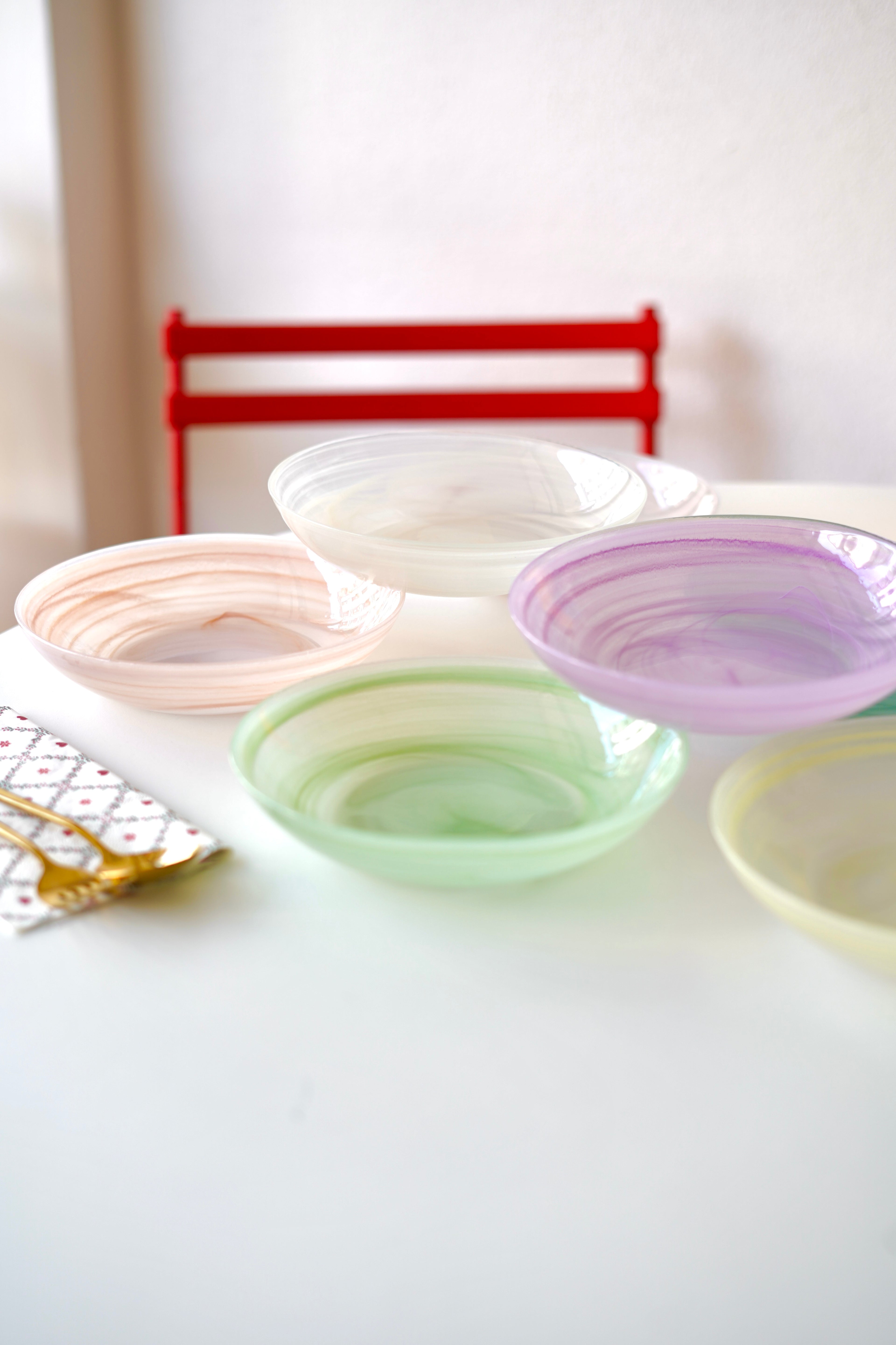 Renkli Yemek Tabağı 6 adet