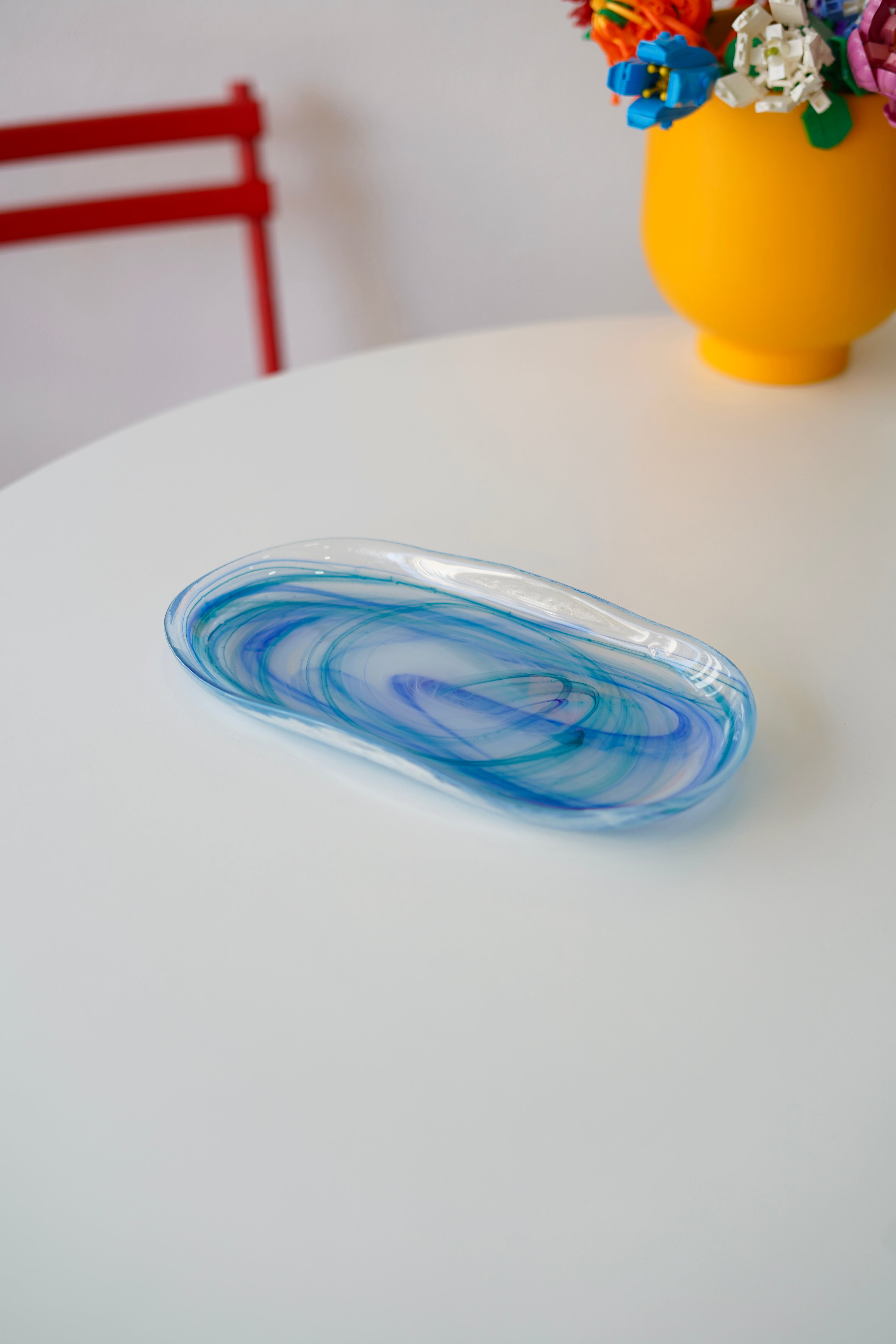 koyu mavi uzun suum tabağı