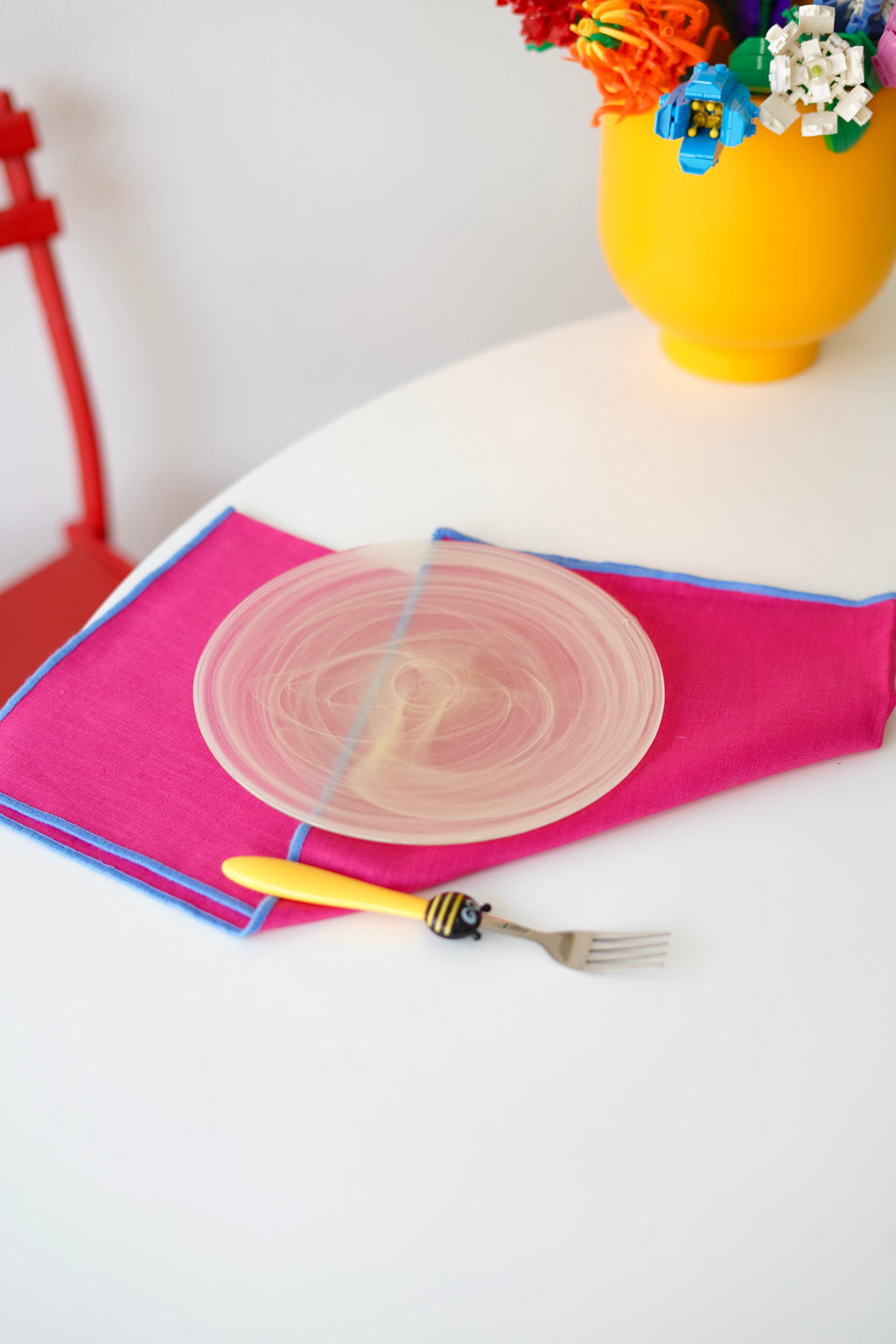 sarı pasta tabağı 6 kişilik