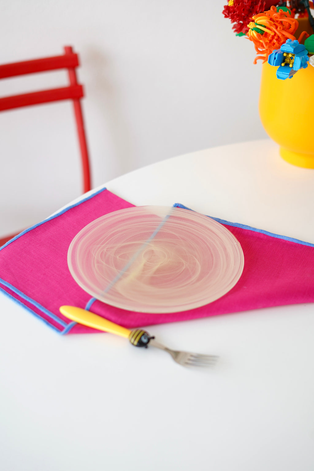 sarı pasta tabağı 6 kişilik