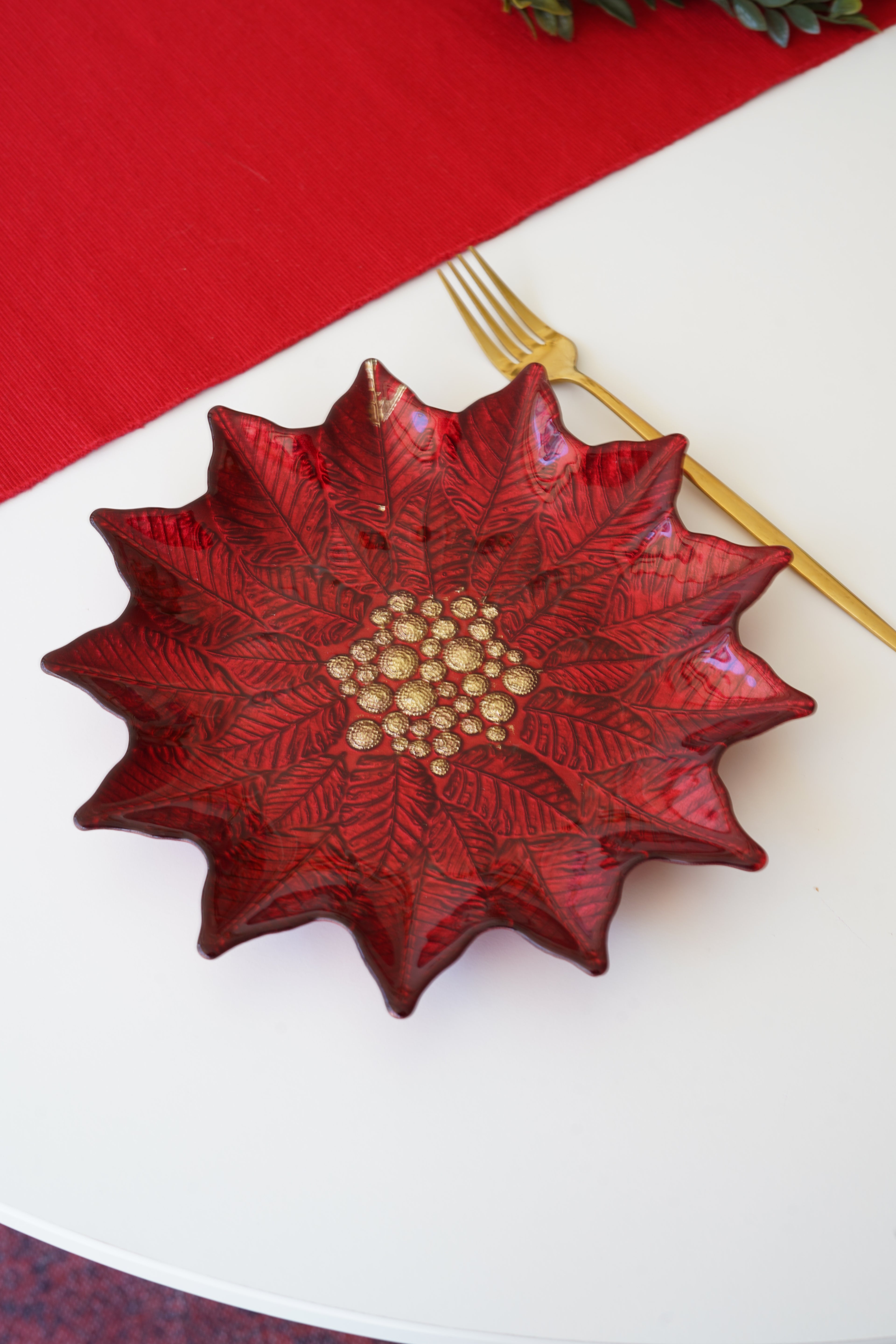 Kırmızı Atatürk çiçeği Takım 6 kişilik 12 parça