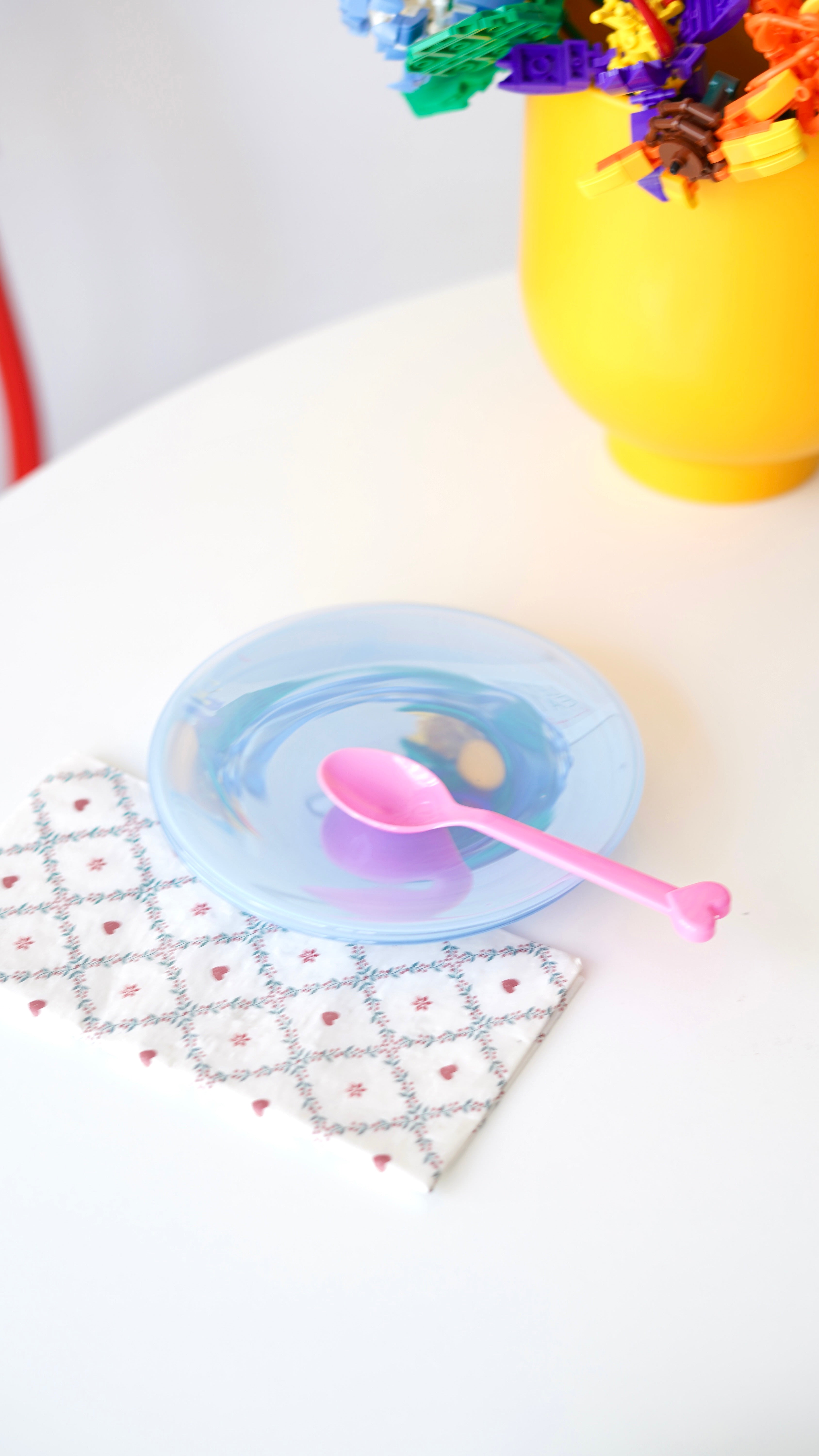mavi yanar dönerli mini tatlı tabağı 6 adet