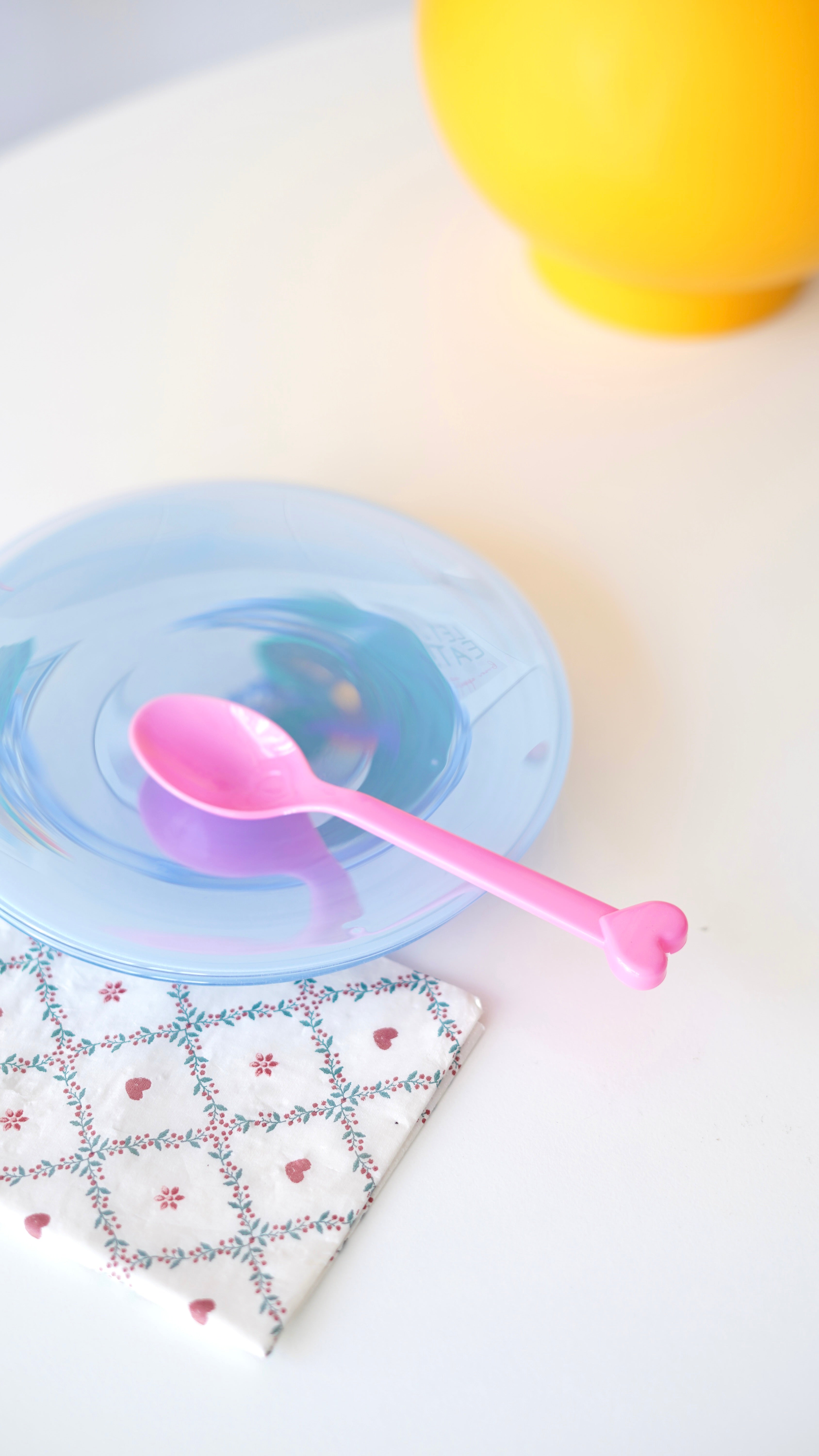 mavi yanar dönerli mini tatlı tabağı 6 adet