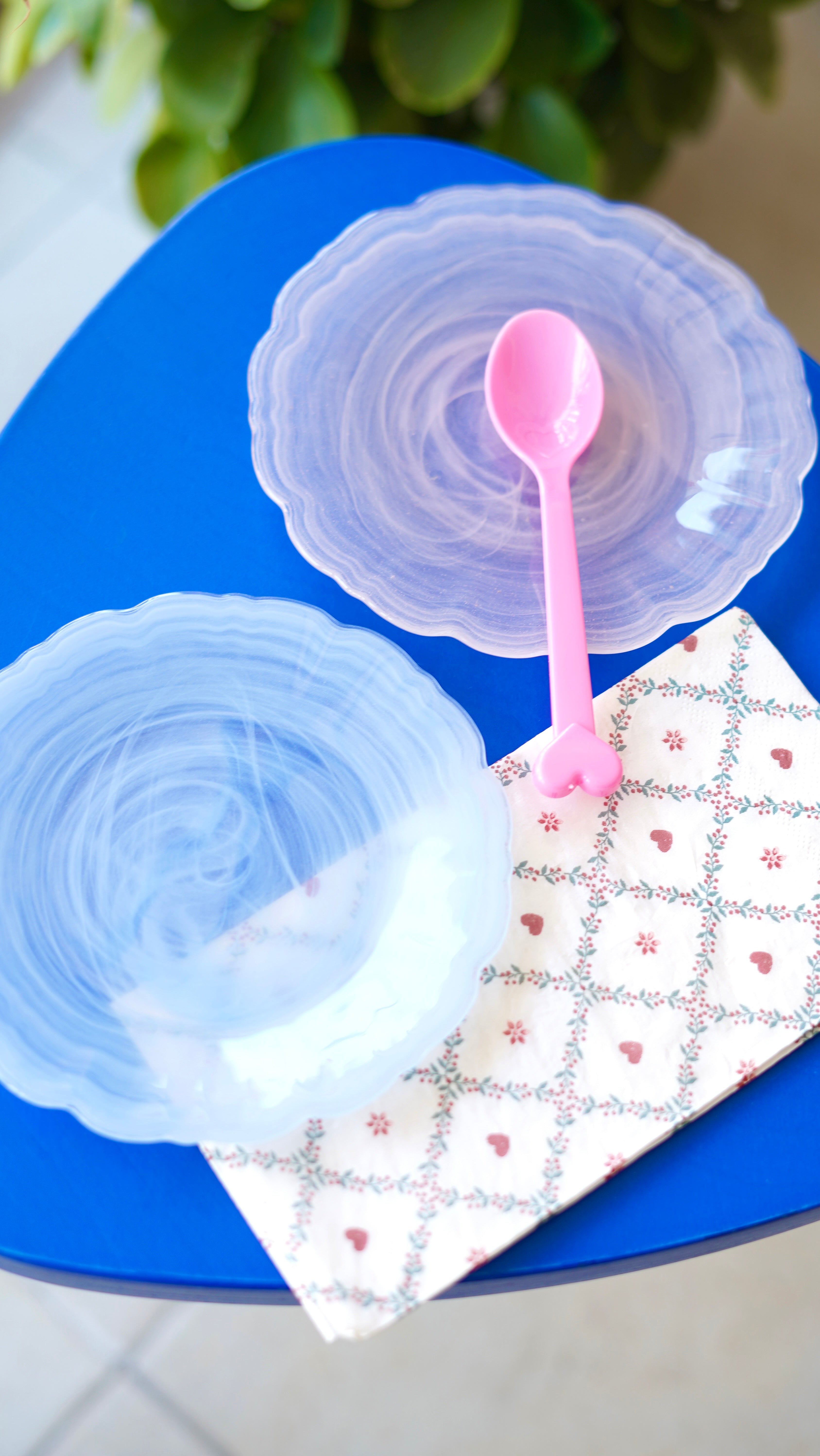 renkli papatya mini tatlı tabağı 4 adet