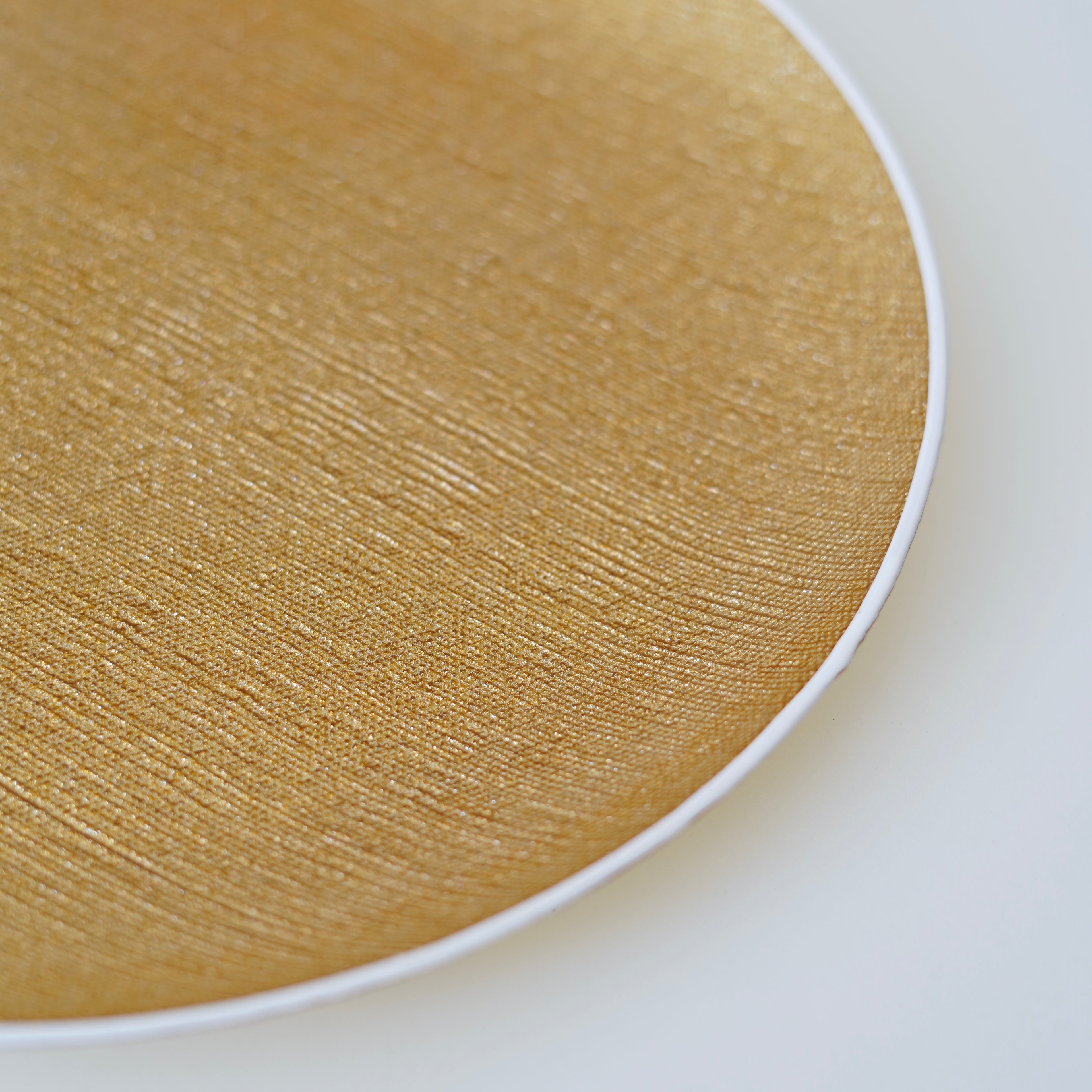 beyaz kenarlı gold 33 cm supla tabak 6 kişilik