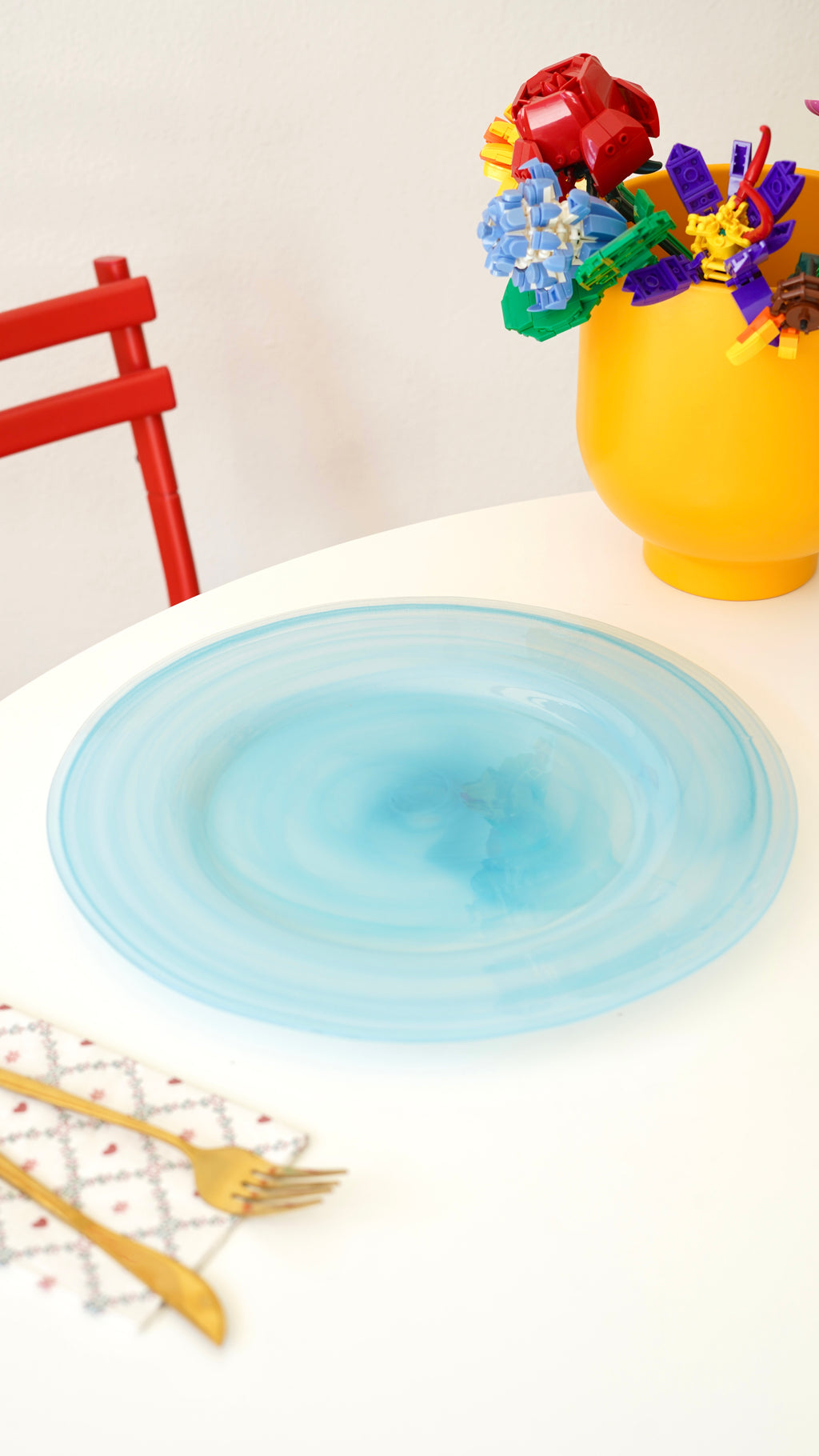 mavi 4 kişilik 33 cm tabak takım