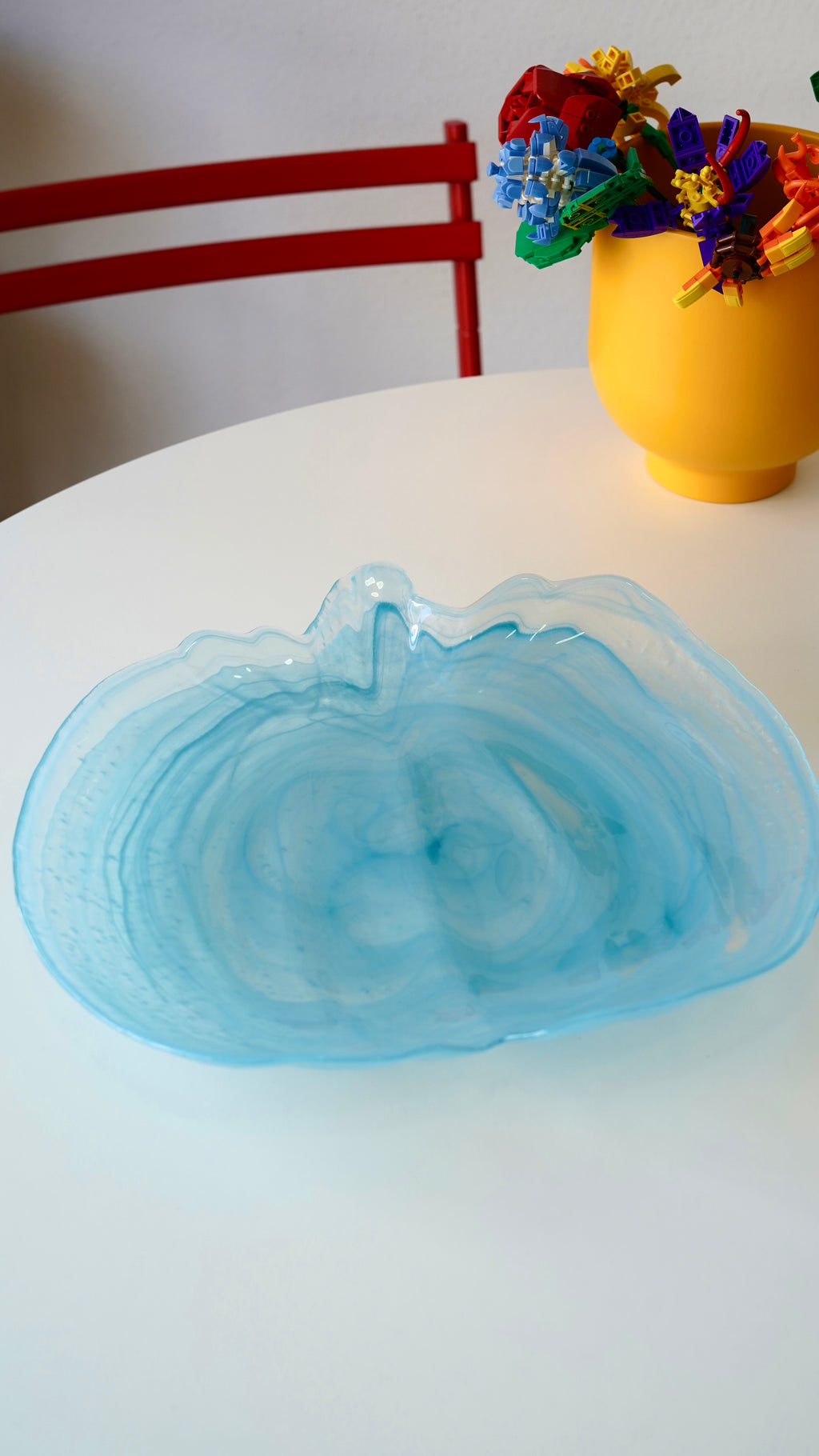 mavi balkabağı tabak 40 cm