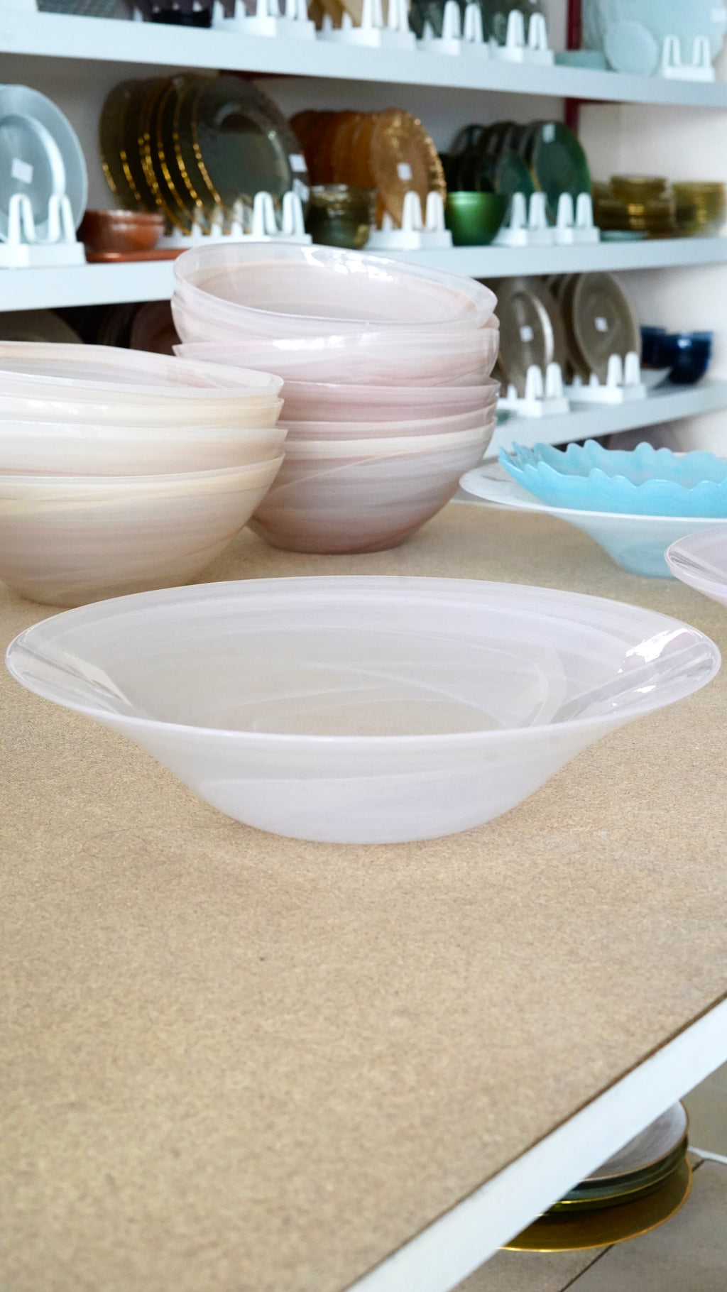 pembe alta doğru dar kase- meyvelik 40 cm
