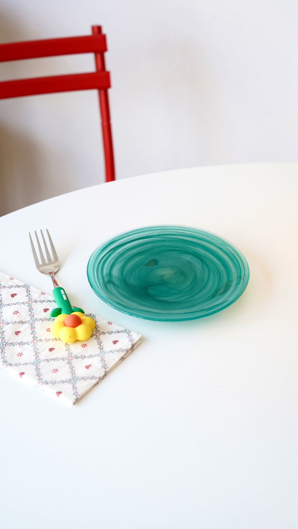 turkuaz mini tatlı tabağı 6 adet
