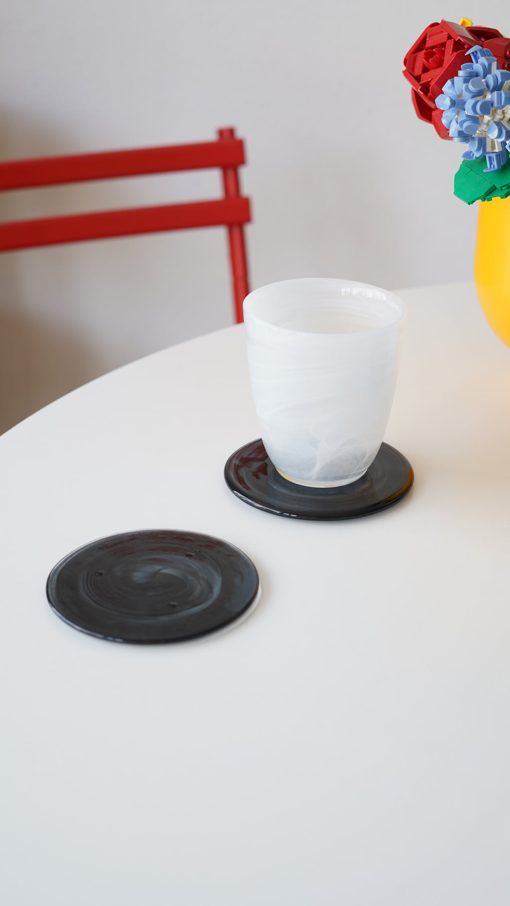 siyah bardak altlığı 1 adet