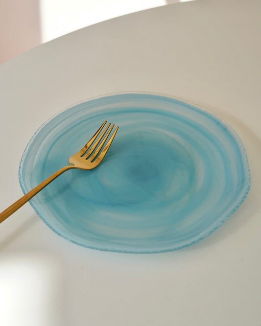 mavi pasta tabağı 8 kişilik
