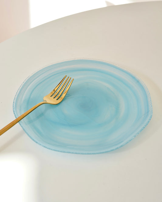 mavi pasta tabağı 8 kişilik