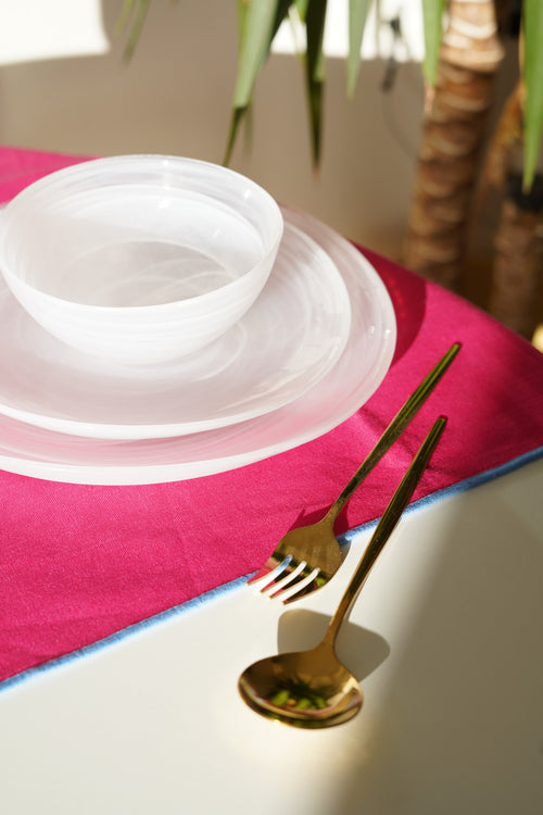 beyaz asimetrik yemek takımı 10 kişilik 30 parça