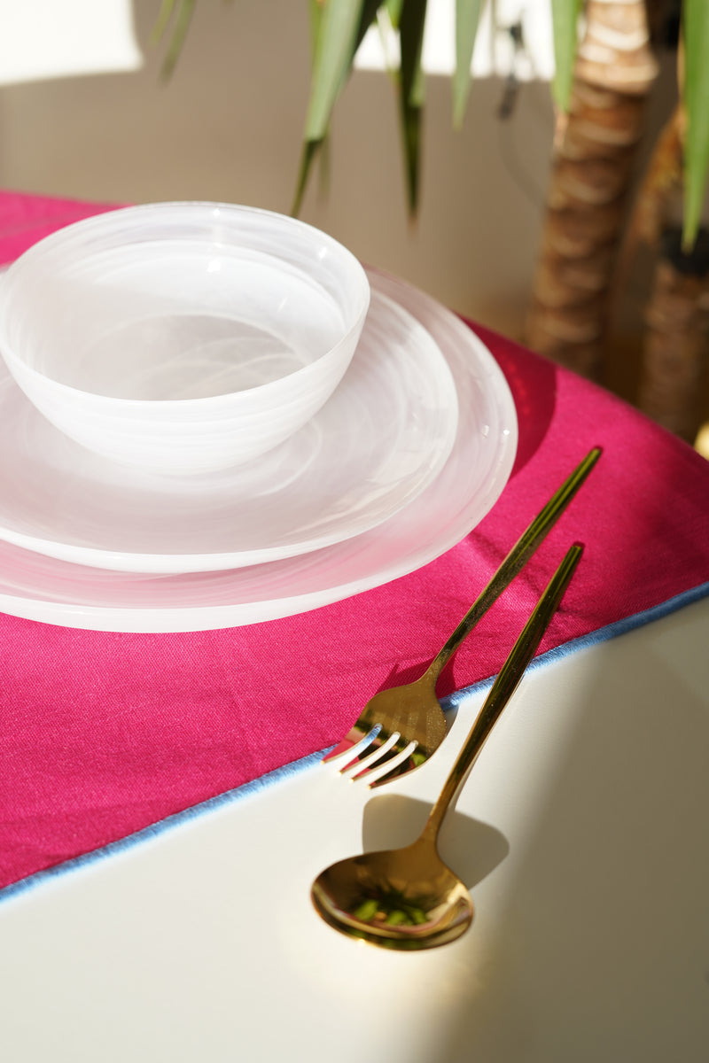 beyaz asimetrik yemek takımı 10 kişilik 30 parça