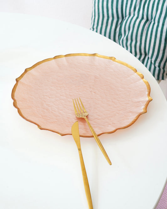Pembe 33 cm sunum tabağı 1 adet