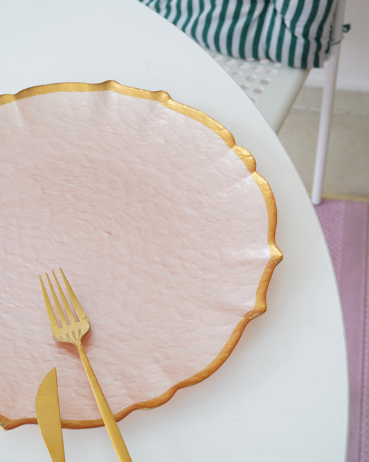 Pembe 33 cm sunum tabağı 1 adet