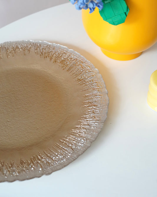bakır simli tabak 28 cm 6 kişilik