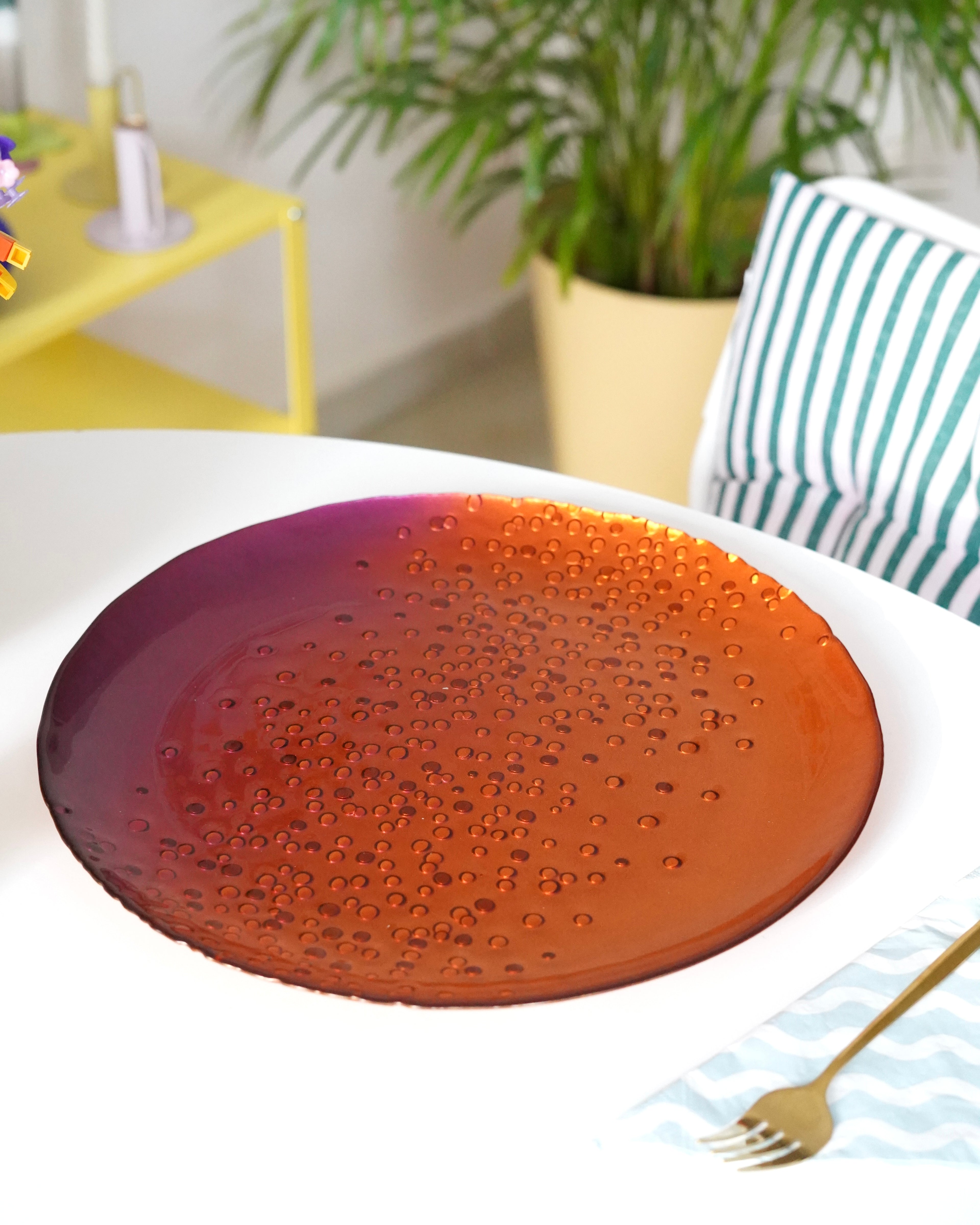 renkli 33 cm tabak 6 kişilik