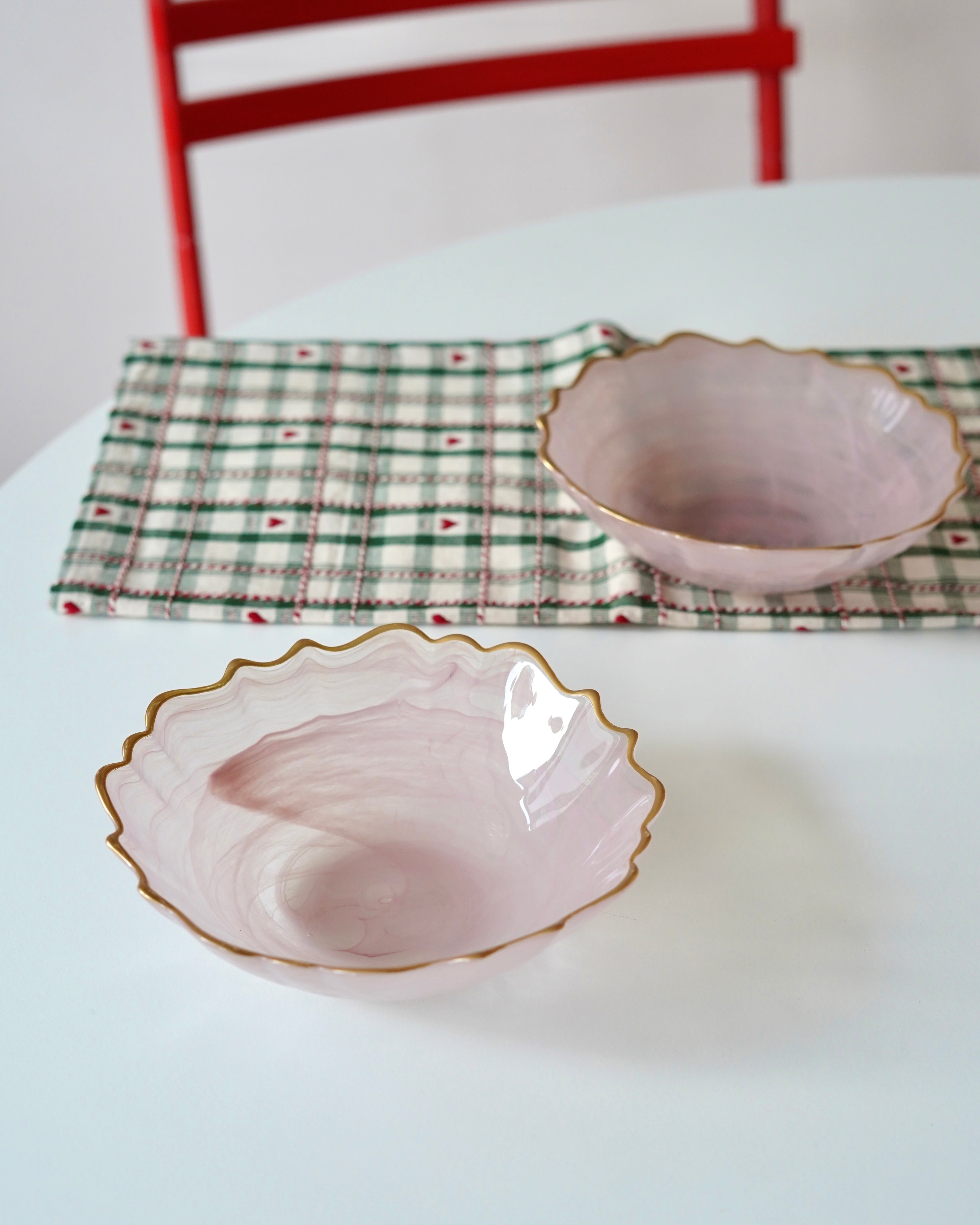 pembe gold detaylı kase 6 adet
