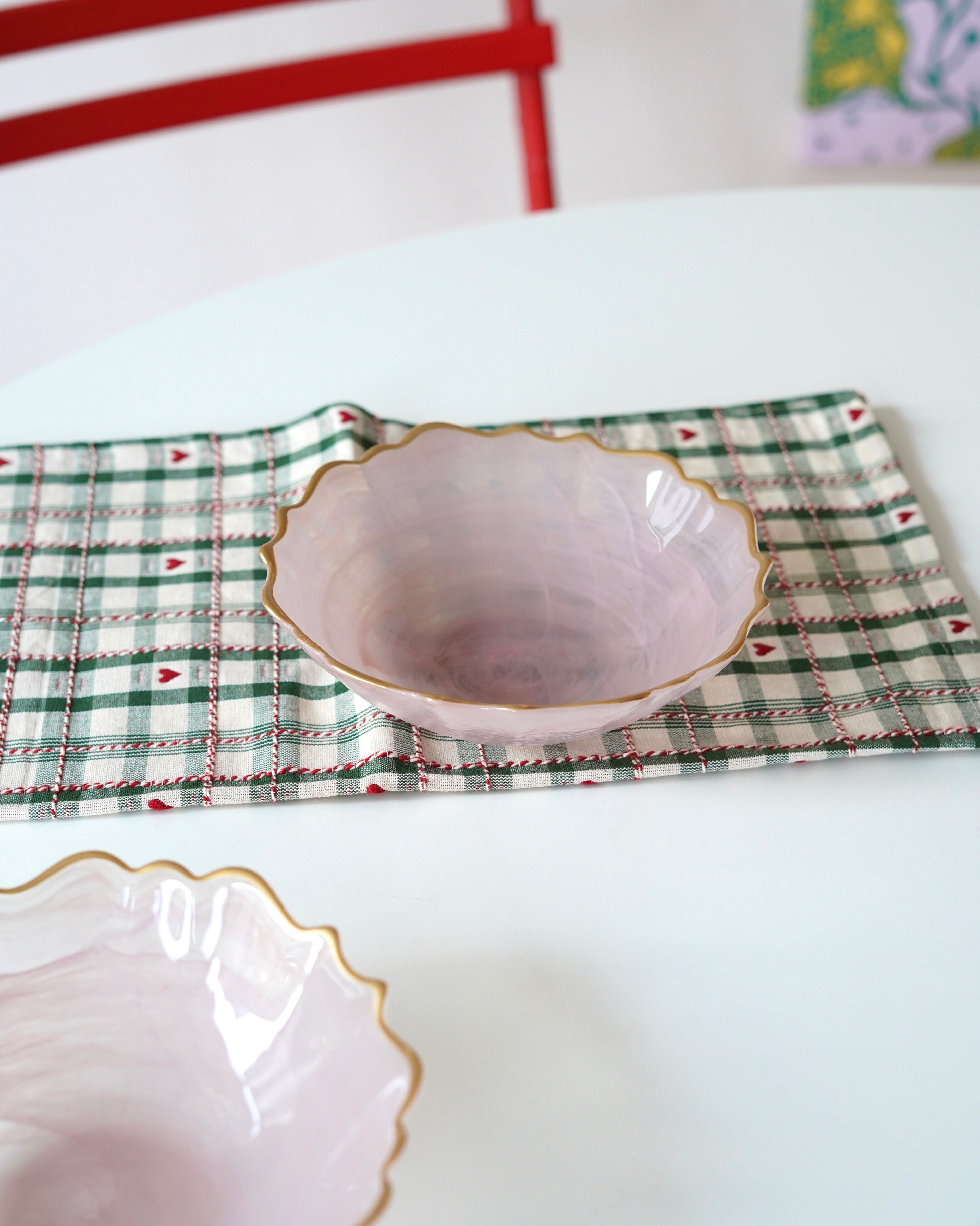 pembe gold detaylı kase 6 adet