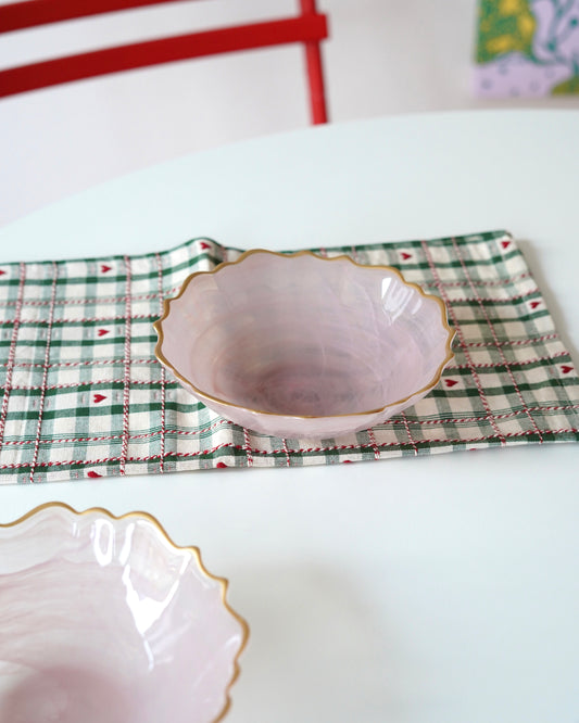 pembe gold detaylı kase 6 adet