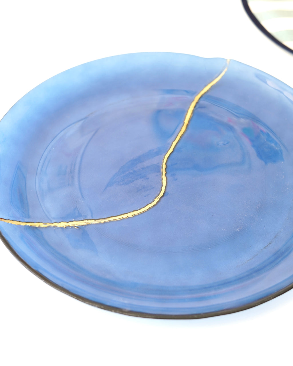 mavi gold detaylı 33 cm tabak