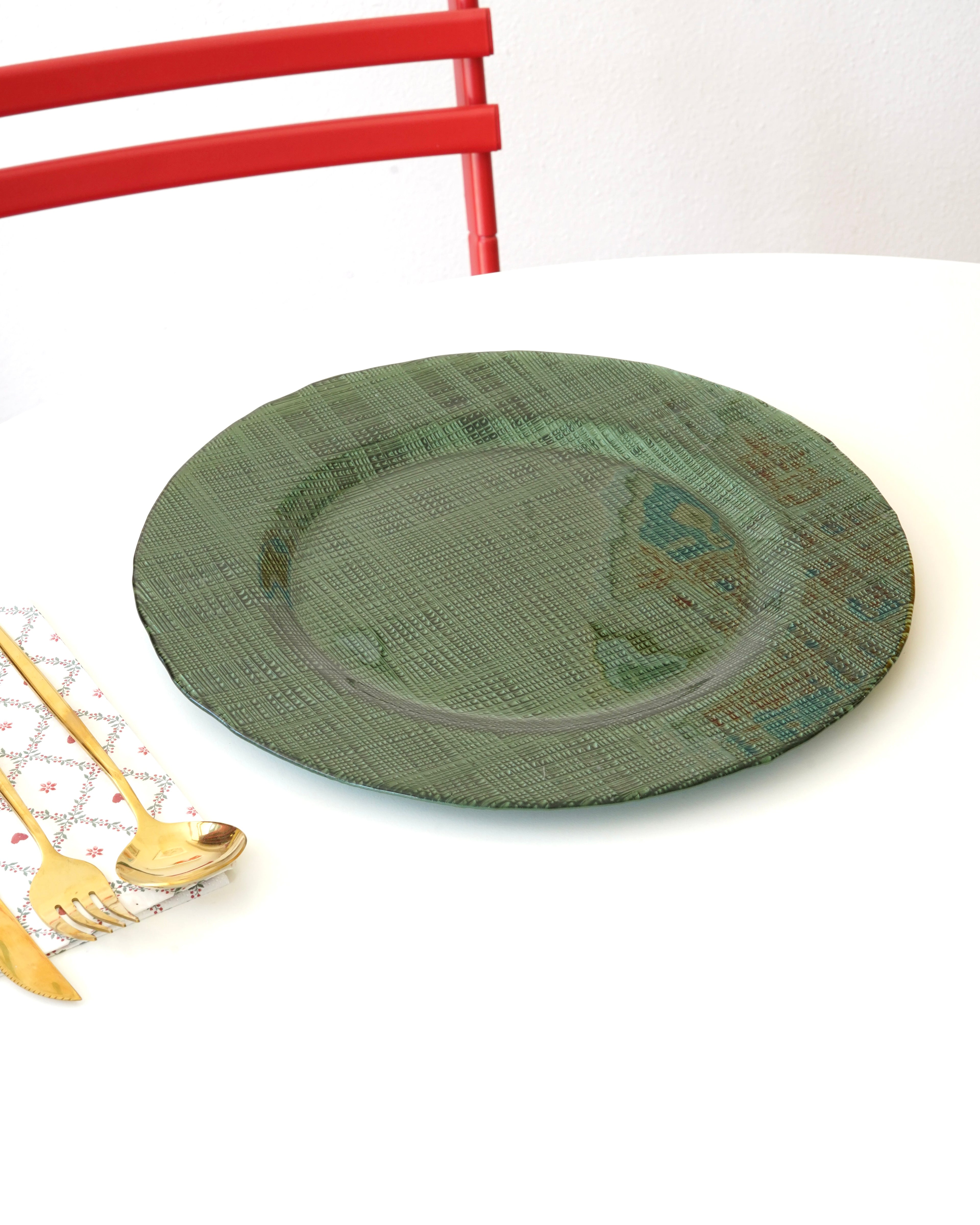 yeşil 33 cm tabak 4 adet
