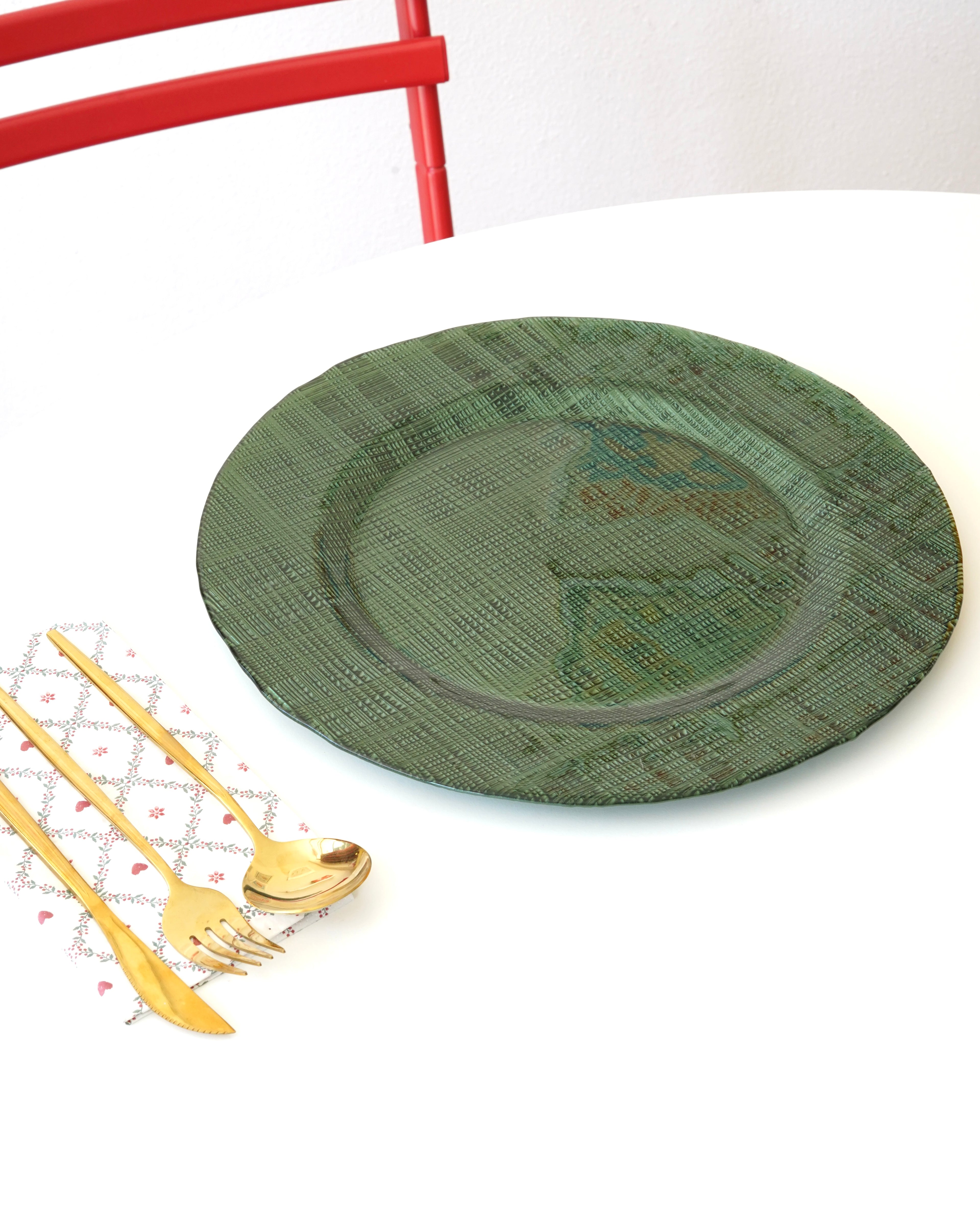 yeşil 33 cm tabak 4 adet