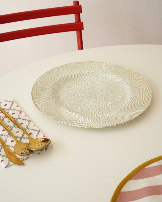 gümüş 28 cm tabak 4 kişilik