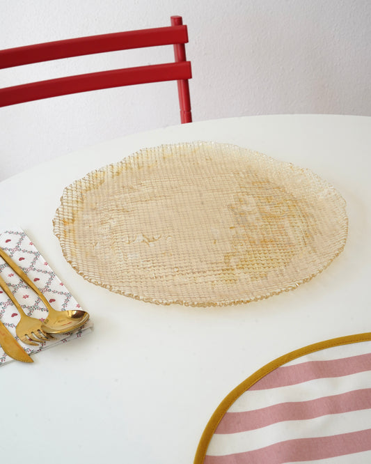 gold mini kabarcıklı 33 cm tabak 8 kişilik