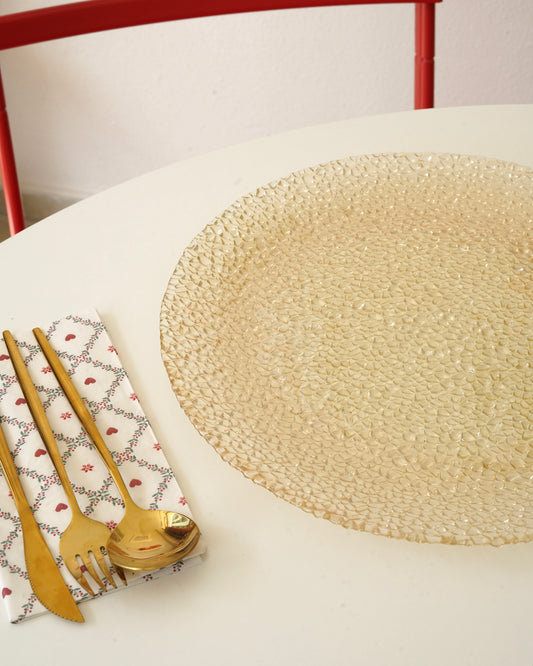 gold kabarcıklı 33 cm tabak 10 kişilik