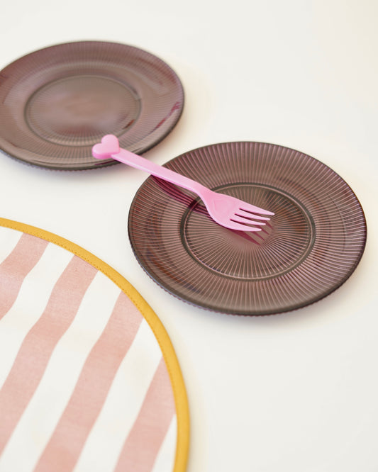 mor mini tatlı tabağı 14 cm 2 adet
