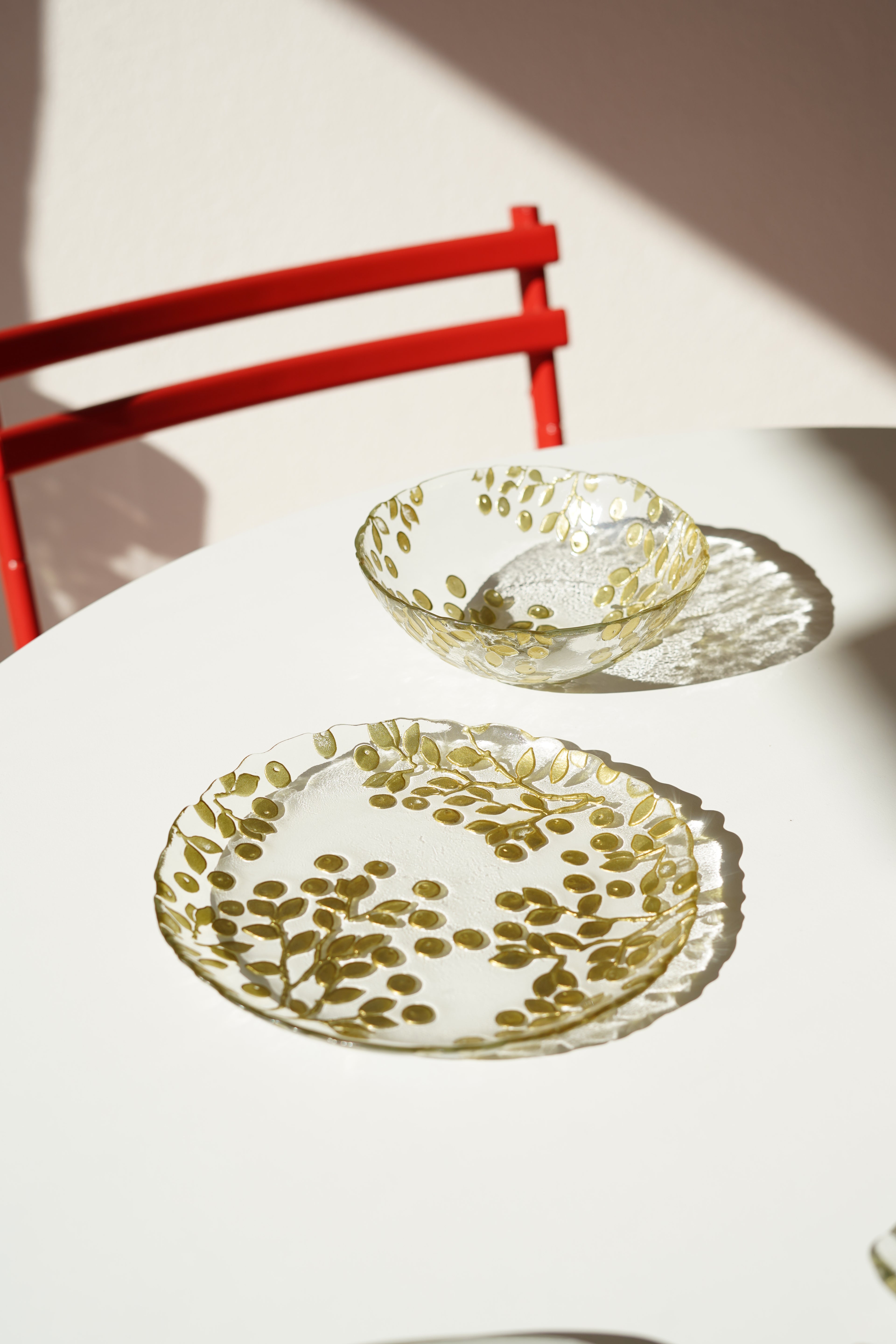 zeytin dalı detaylı gold set 13 parça