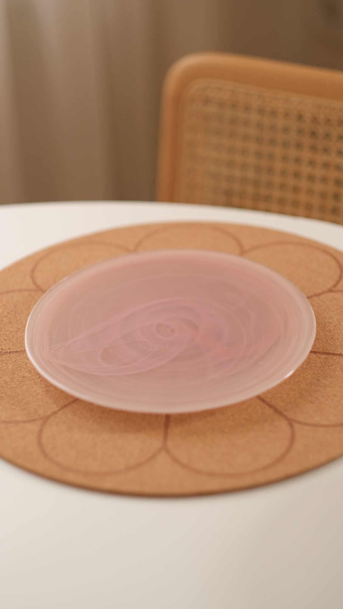 pembe pasta tabağı 6 adet