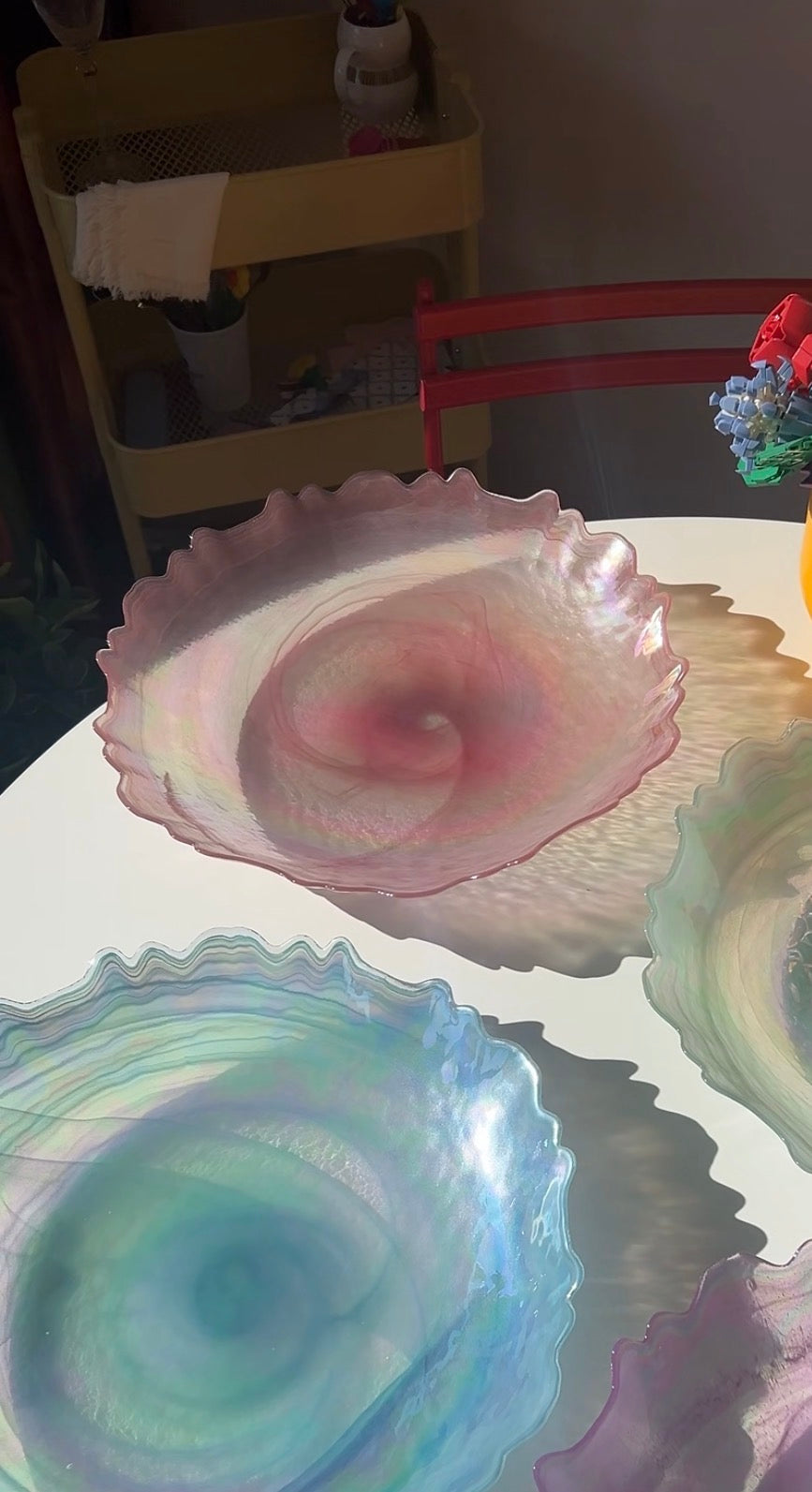 gül kurusu yanar dönerli meyvelik 40 cm