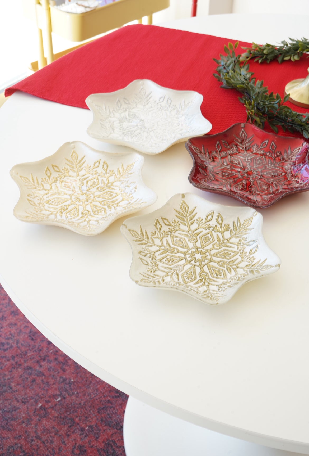 4lü yıldız tabak set