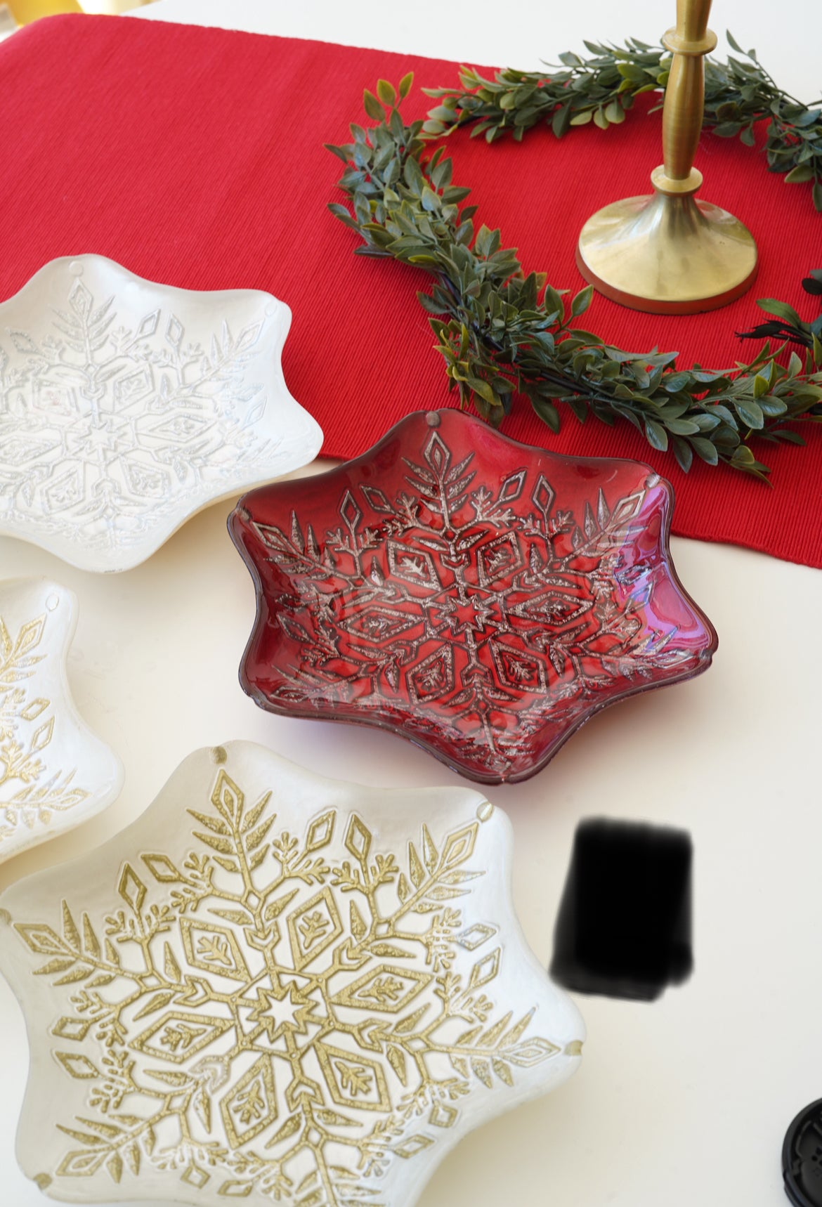 4lü yıldız tabak set