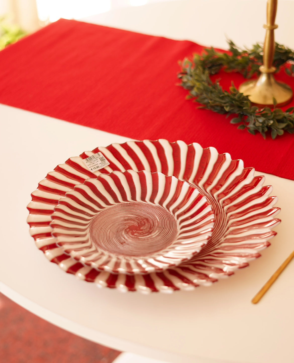 kırmızı 2li sunum seti