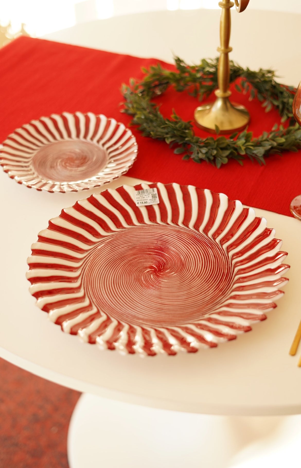 kırmızı 2li sunum seti