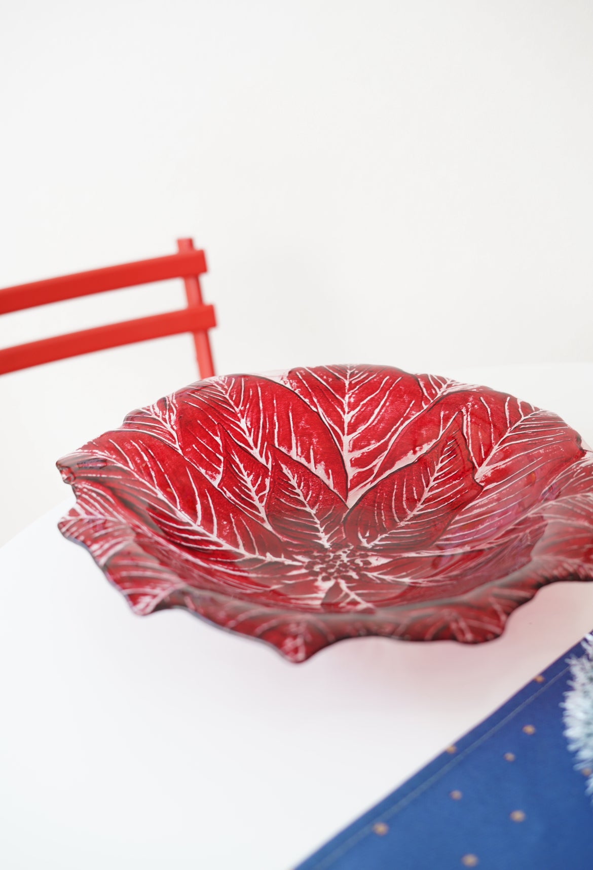 kırmızı büyük çiçek meyvelik 40 cm