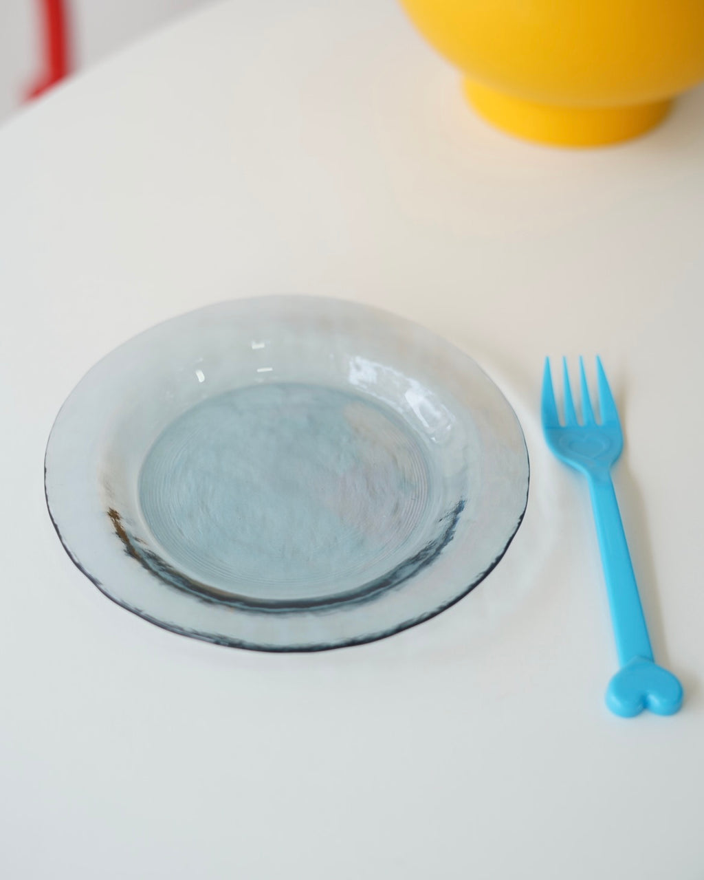 lacivert şeffaf mini tatlı tabağı 6 kişilik