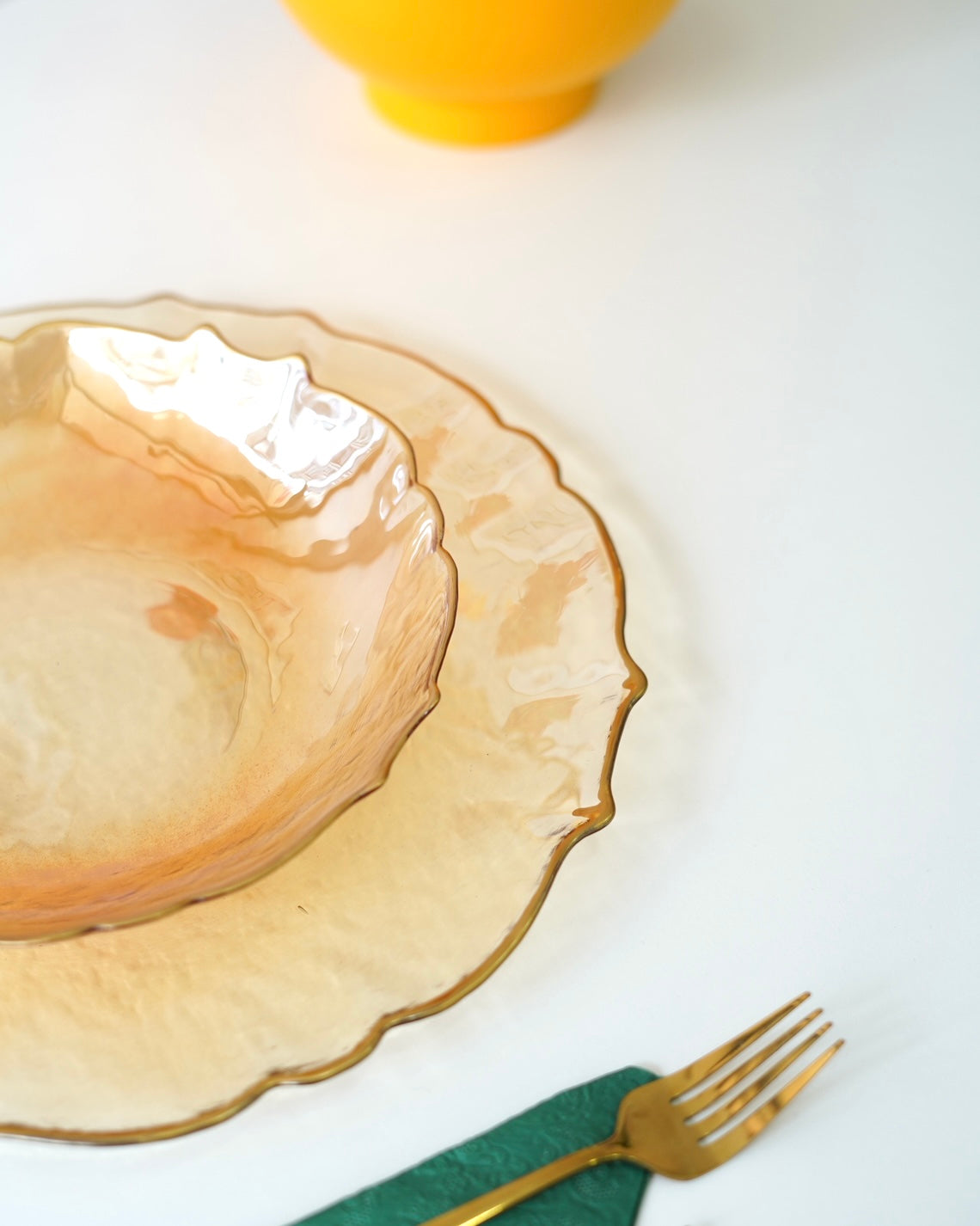 gold detaylı 6 kişilik yemek takımı 12 parça