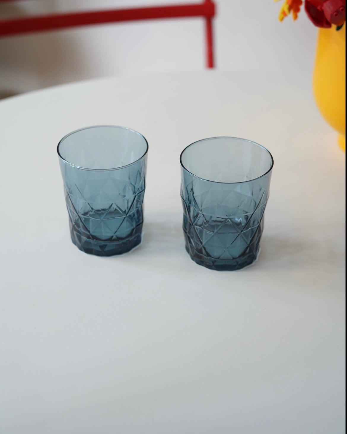 mavi kısa kesme bardak 4 adet